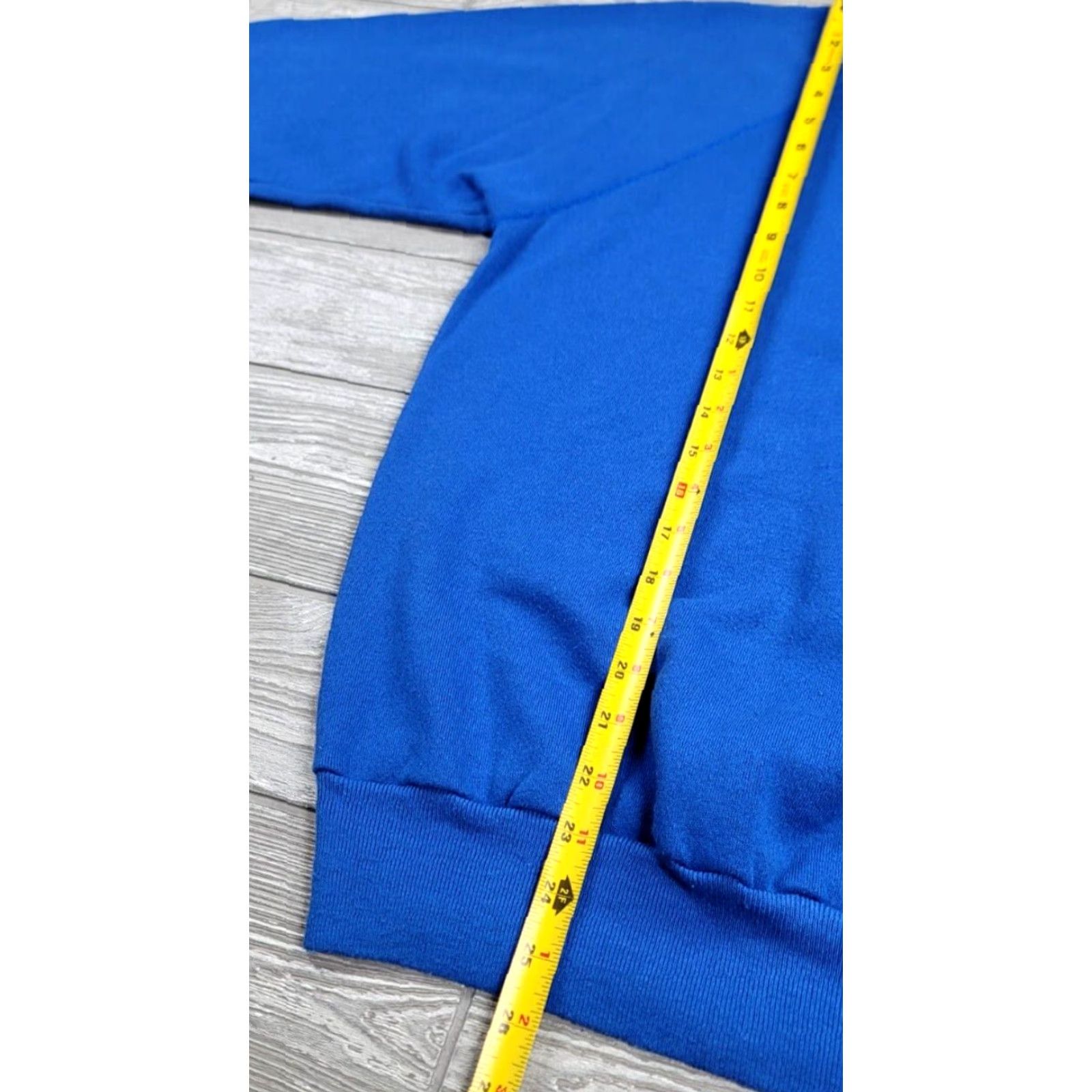 Vintage PANNILL Sweatshirt VTG USA MADE Raglan Sleeve Crew Neck Long Sleeve Size L UNISEX Blue Cotton Polyester Fleece USA Theme Men/Adult Size US L / EU 52-54 / 3 - 6 Thumbnail