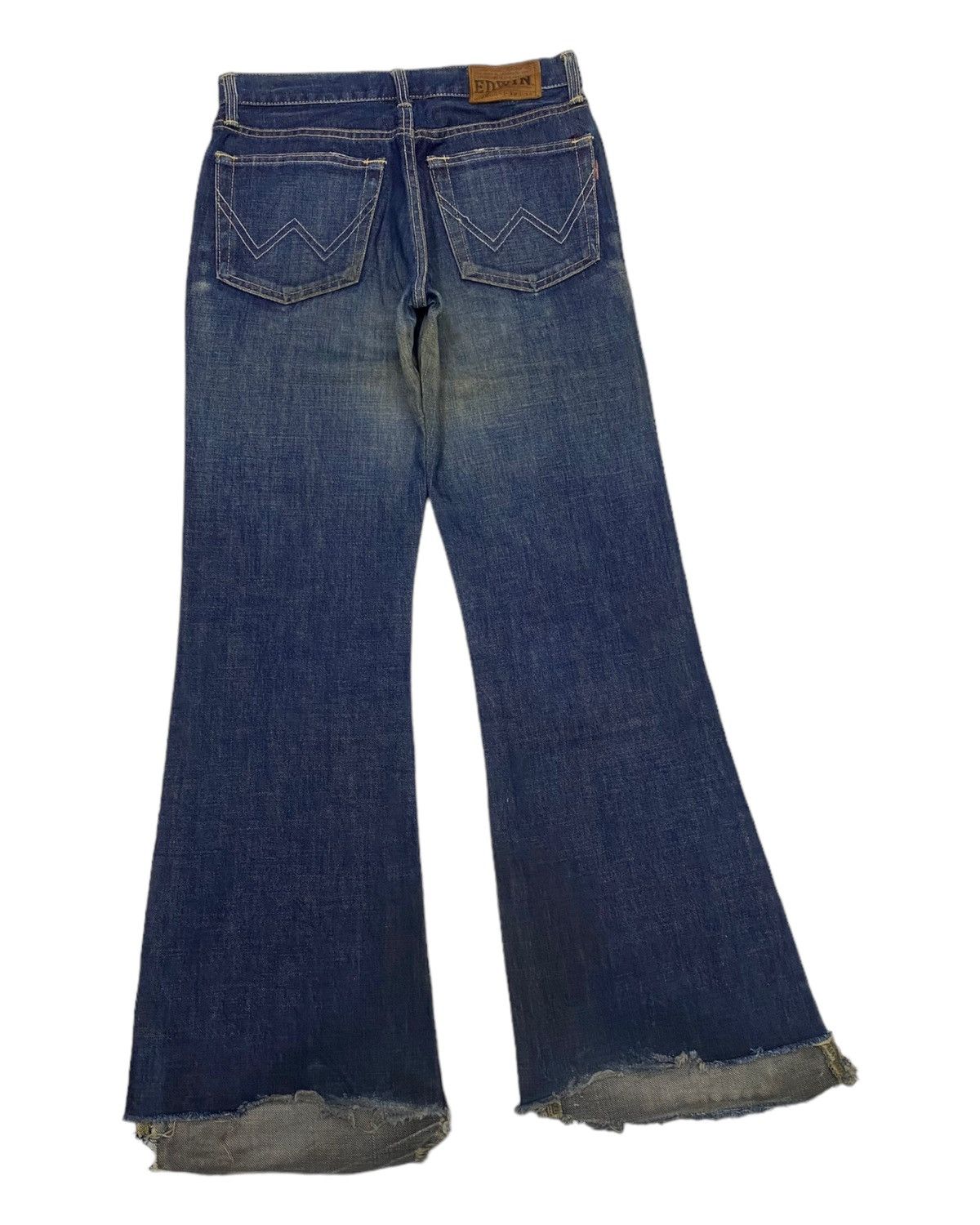 Edwin FLARE JEANS EDWIN 800sx DISTRESS BELL BOTTOM DENIM JEANS Size US 28 / EU 44 - 4 Thumbnail
