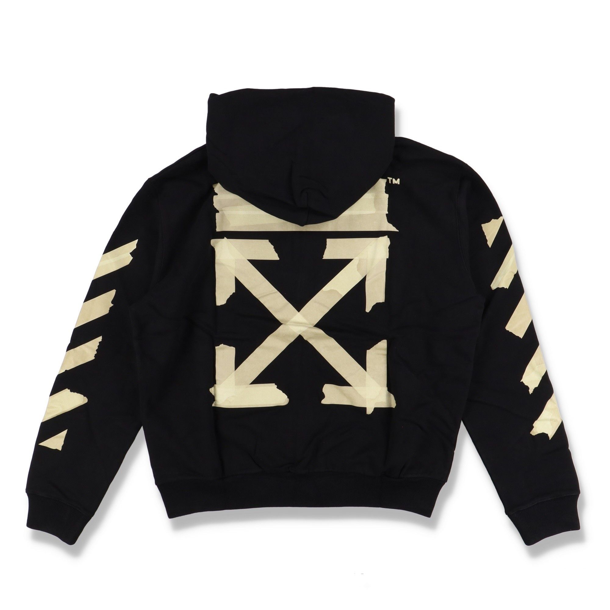 Off-White Black Tape Arrows Logo Zip Hoodie Size US XXL / EU 58 / 5 - 1 Thumbnail