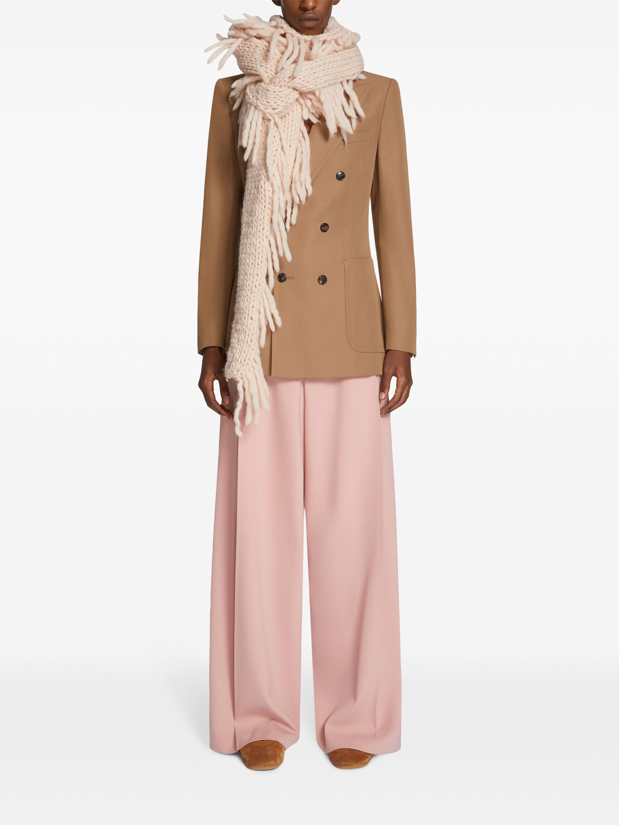 Dries Van Noten o1s22i1n1124 Size: OS / Large Virgin Wool Scarf Size ONE SIZE - 2 Thumbnail
