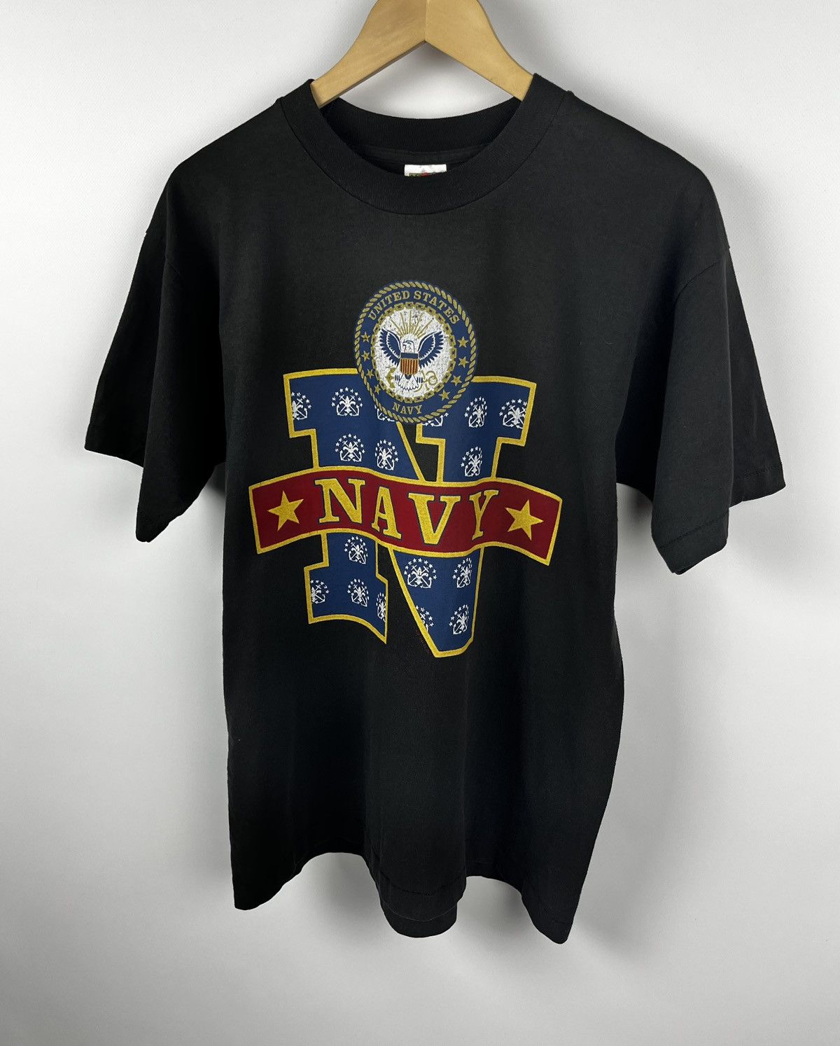 USA Olympics Vintage 2000’s Y2K Navy Minimalist Graphic T-Shirt Size US L / EU 52-54 / 3 - 1 Thumbnail
