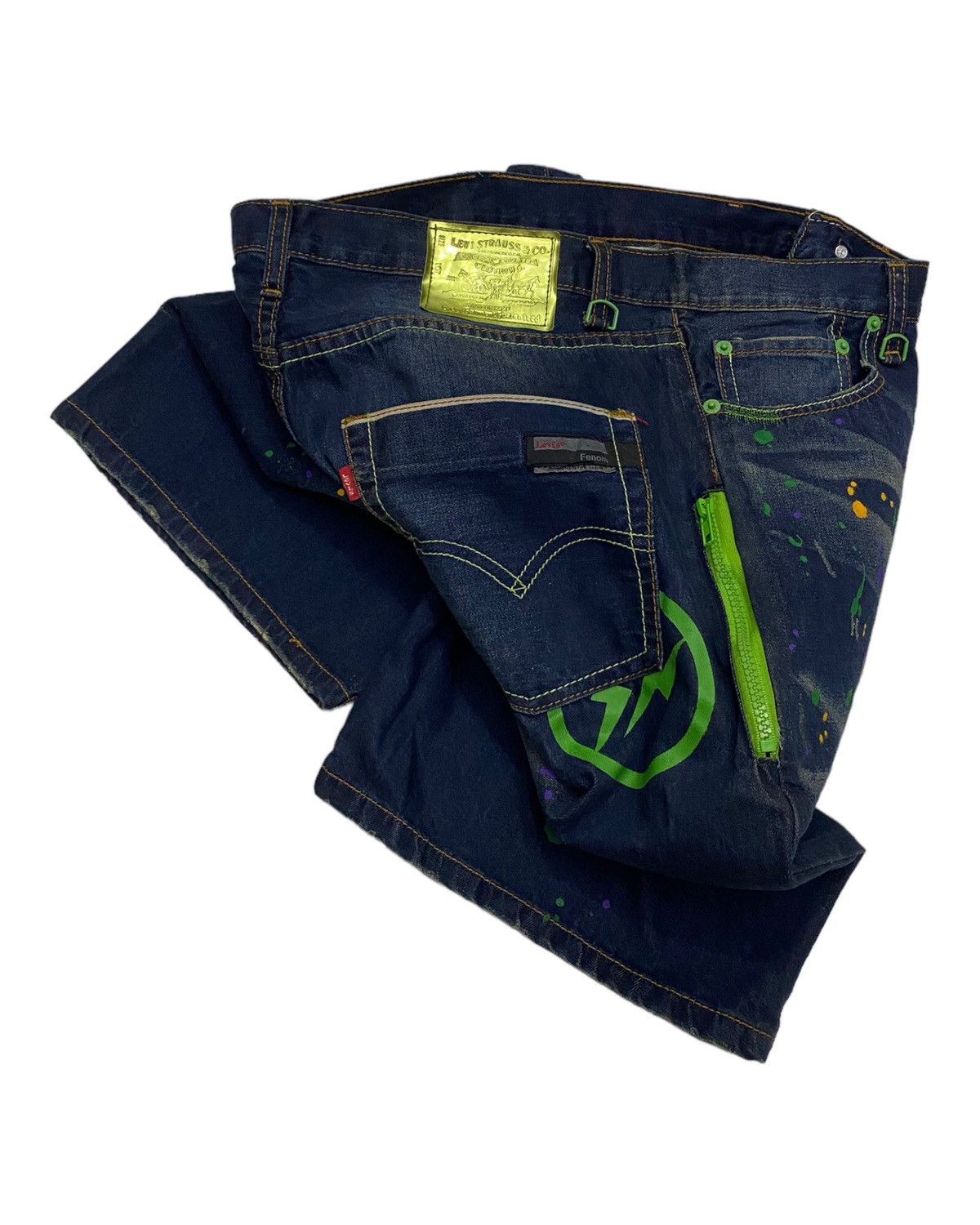 Fragment Design × Levi's RARE🔥LEVIS X FRAGMENT DESIGN PAINTER DENIM SHORT Size US 26 / EU 42 - 5 Thumbnail