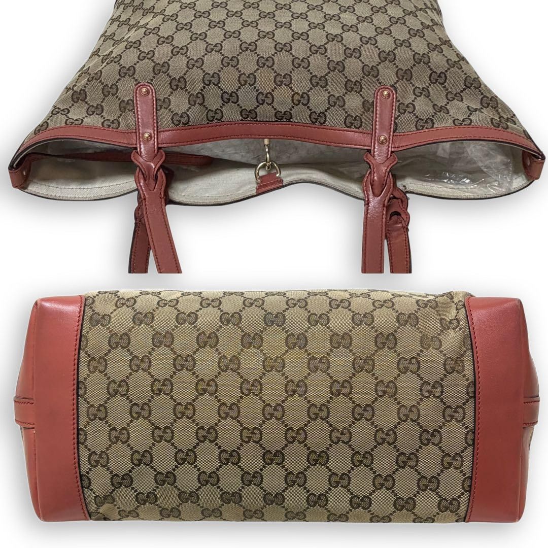 Gucci Gucci - GG Canvas Tote Bag Beige Preloved Size ONE SIZE - 7 Thumbnail