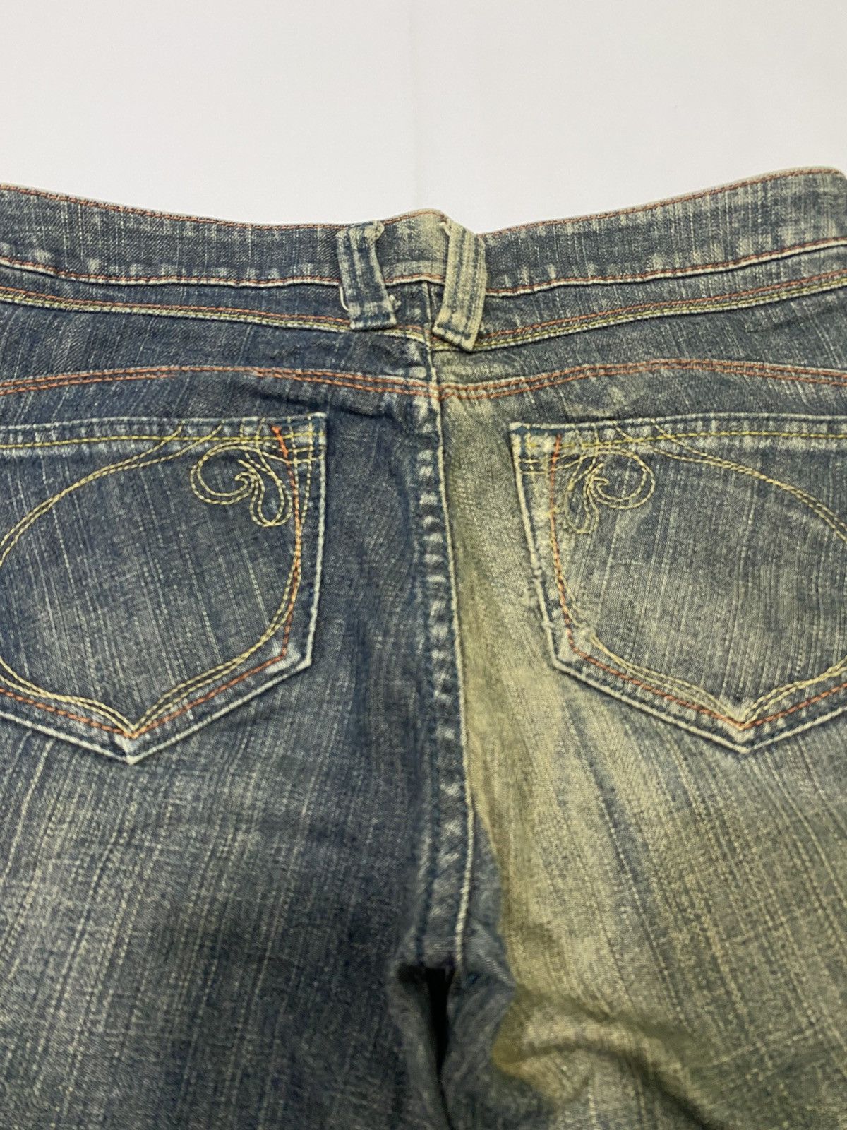 If Six Was Nine Japanese brand X tornado mart spiral style flare jeans Size US 31 - 16 Thumbnail