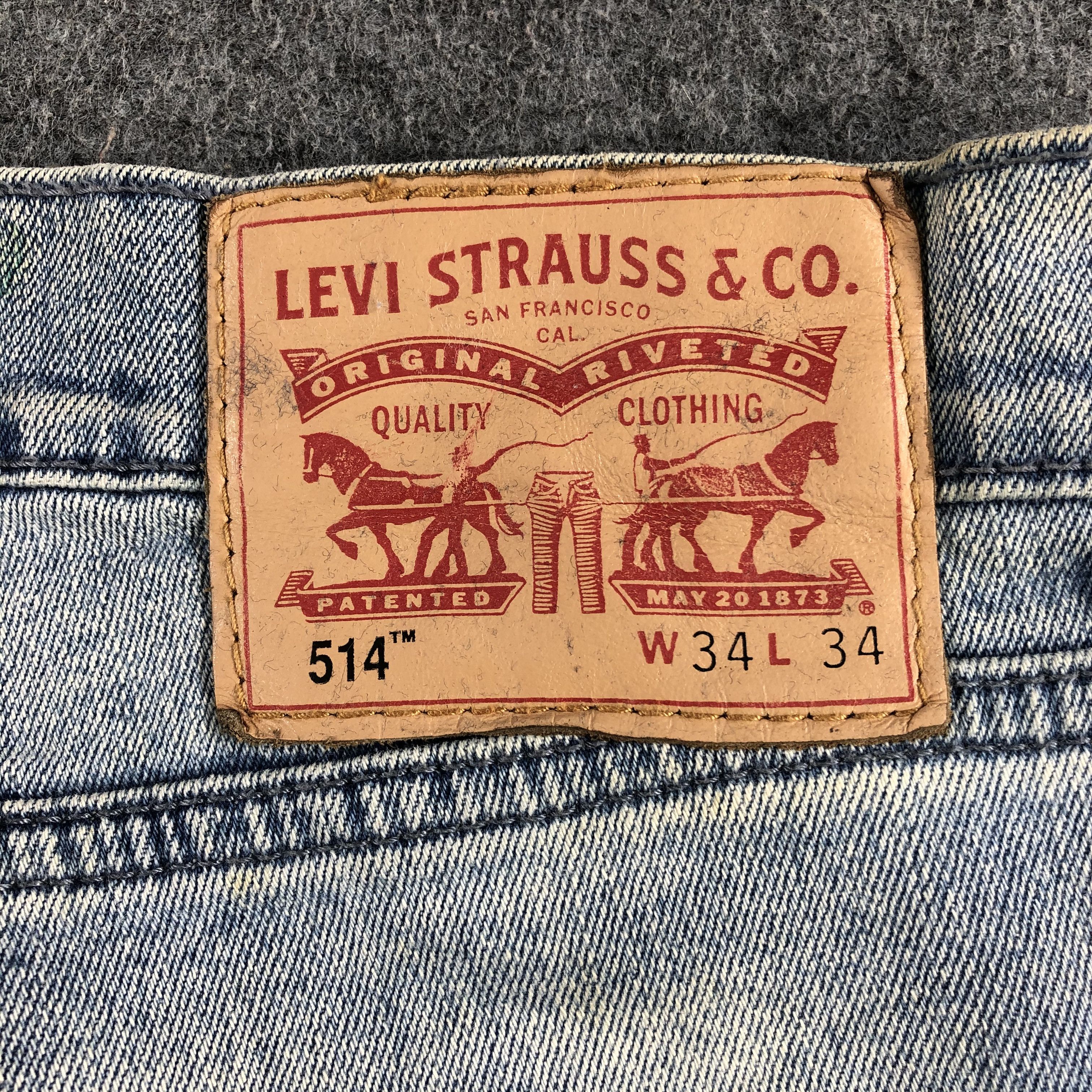 Levi's Vintage Light Wash Levis 514 Jeans-J1717 Size US 36 / EU 52 - 5 Thumbnail
