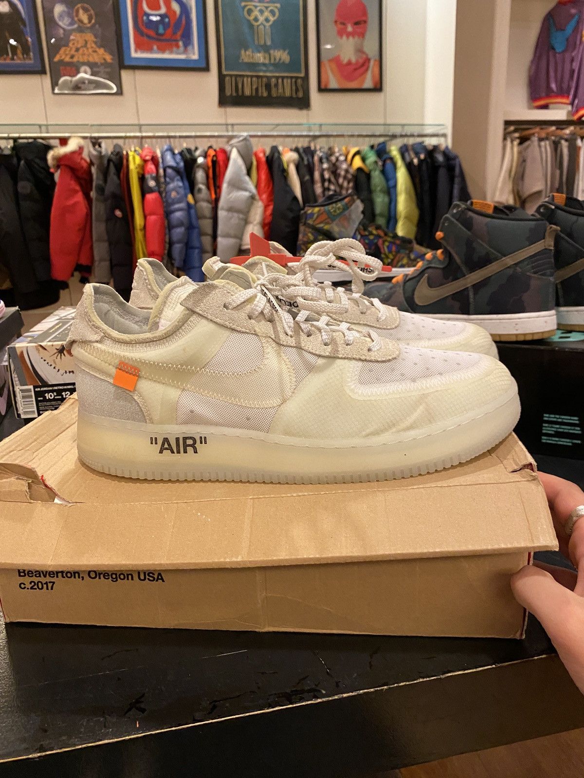 Pre-owned Nike X Off White Off-white Nike Air Force 1 Low 11.5 Shoes