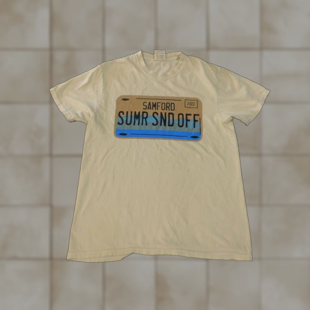 Comfort Colors Comfort Colors Shirt Mens M Yellow Logo Crew Neck Short Sleeve T-Shirt Breathing Knit Cotton Size US M / EU 48-50 / 2 - 1 Thumbnail