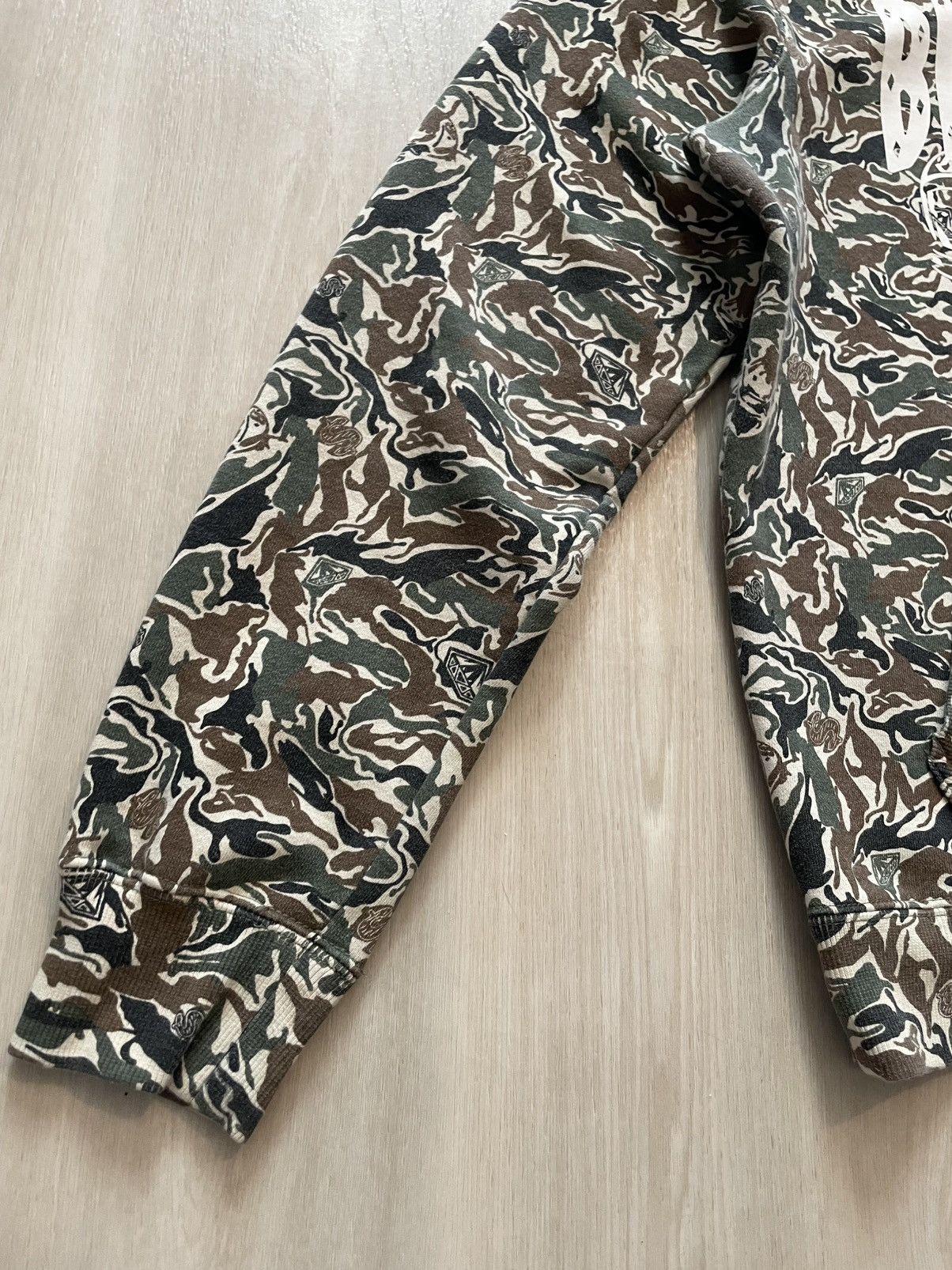 Billionaire Boys Club Billionaire Boys Club Camo Arch Logo Pullover Hoodie Sz L Size US L / EU 52-54 / 3 - 4 Thumbnail