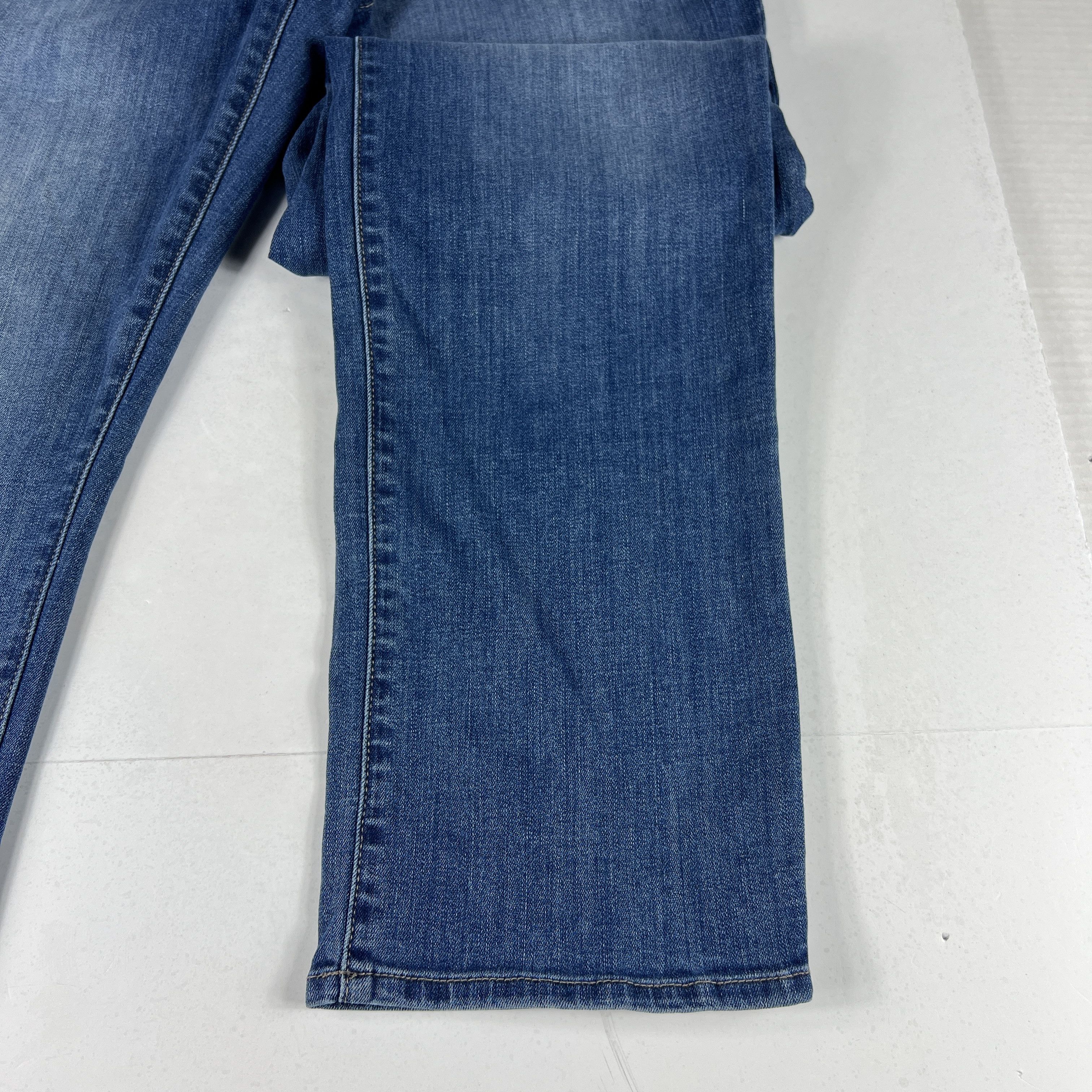 Hudson Hudson Jeans Blake Slim Straight Blue Stretch Denim Size US 35 - 6 Thumbnail
