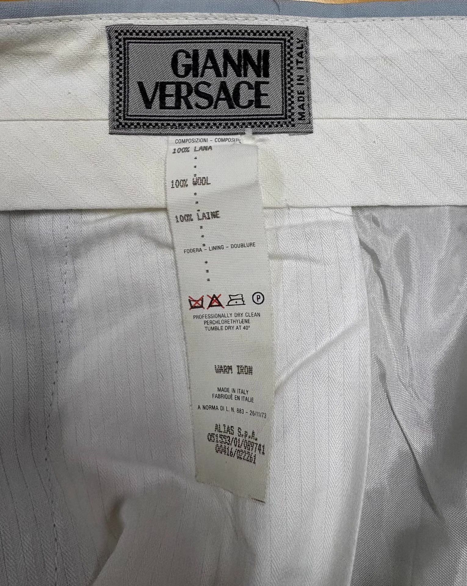 Versace Gianni Versace Lightweight Wool Trousers。 Ｑ21 Size US 38 / EU 54 - 5 Thumbnail