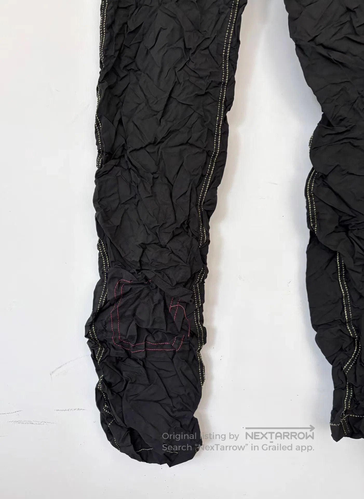 KANGHYUK Black Casual Pants with Stitch Details . Size US 36 / EU 52 - 6 Thumbnail