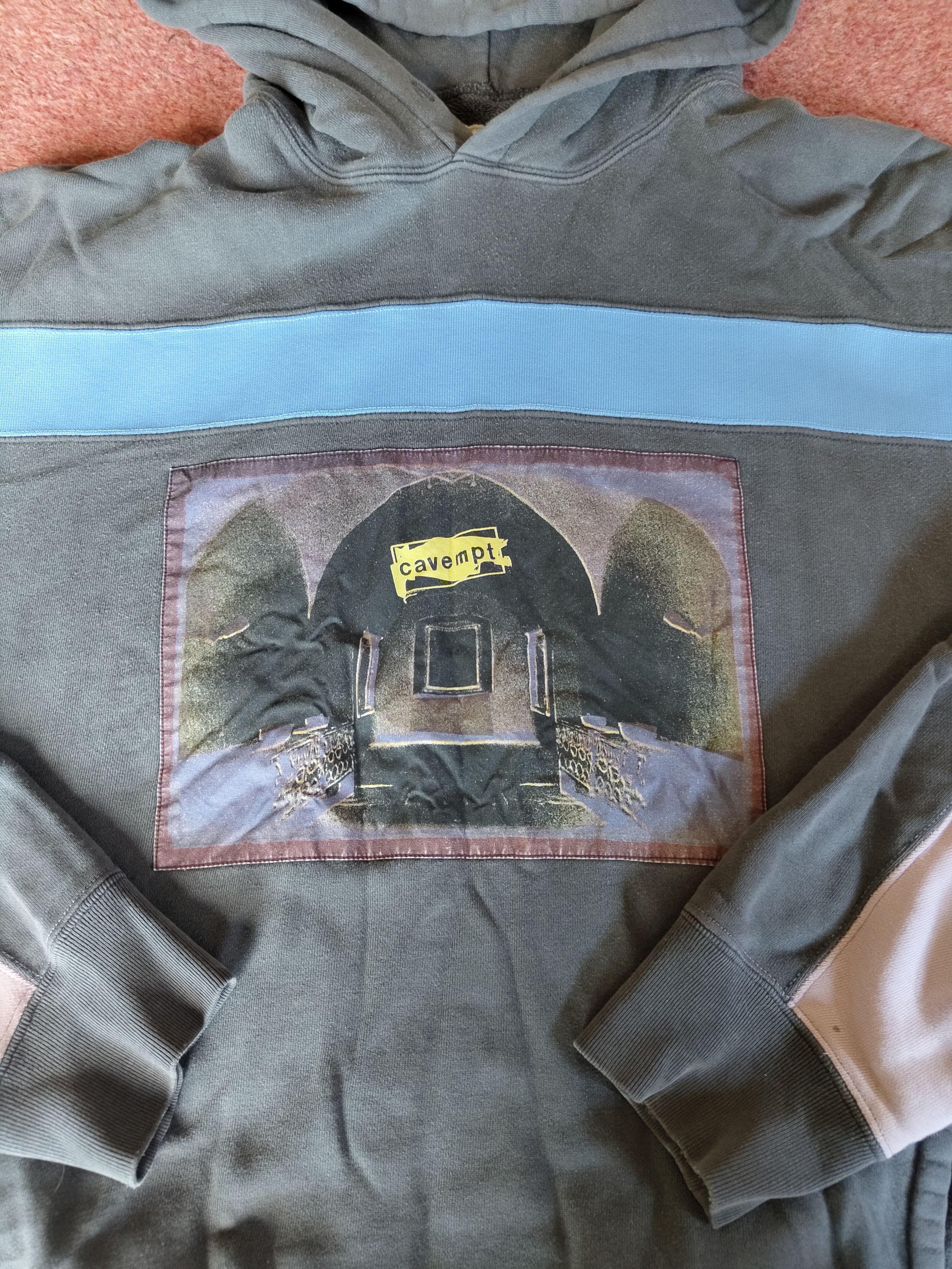 Cav Empt Cav Empt Blue Heavy Rib Hoodie Size US XL / EU 56 / 4 - 2 Thumbnail