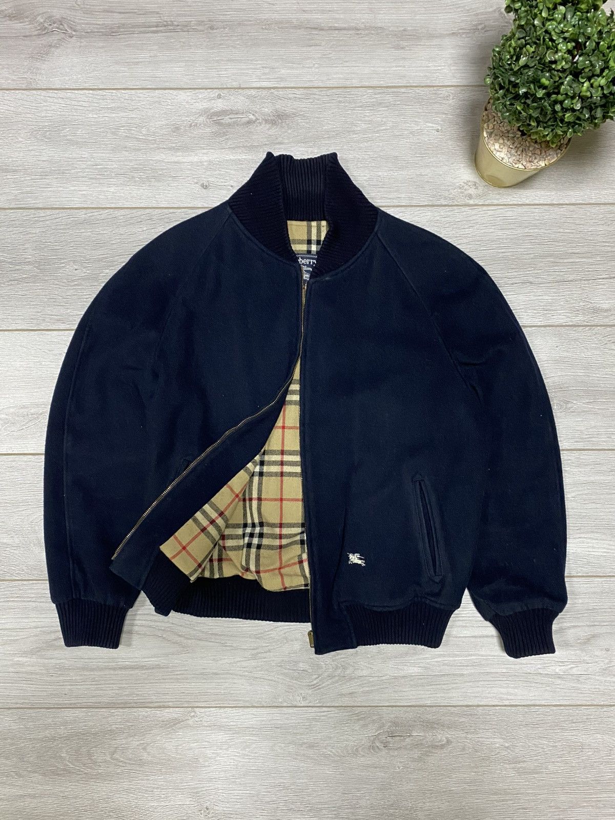 Burberry Prorsum Burberry wool zip nova check bomber jacket Size US L / EU 52-54 / 3 - 1 Thumbnail