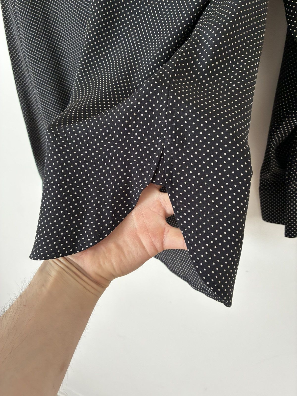 Saint Laurent Paris Saint Laurent Paris 2017 Silk Polka Dot Button Up Size US XL / EU 56 / 4 - 5 Thumbnail