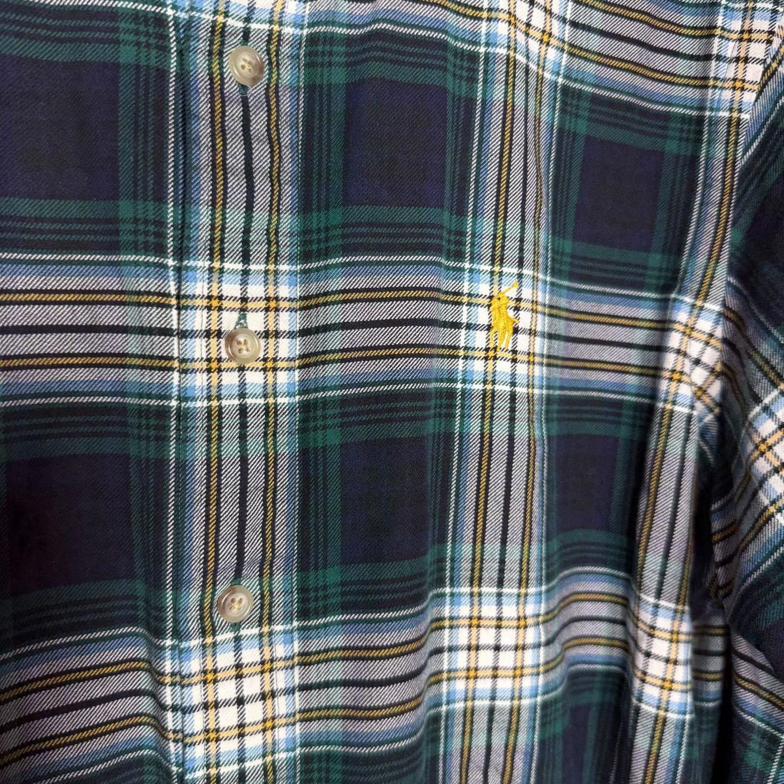 Lauren Ralph Lauren Ralph Lauren Shirt Men's L Green Cotton Twill Long Sleeve Size US L / EU 52-54 / 3 - 2 Thumbnail