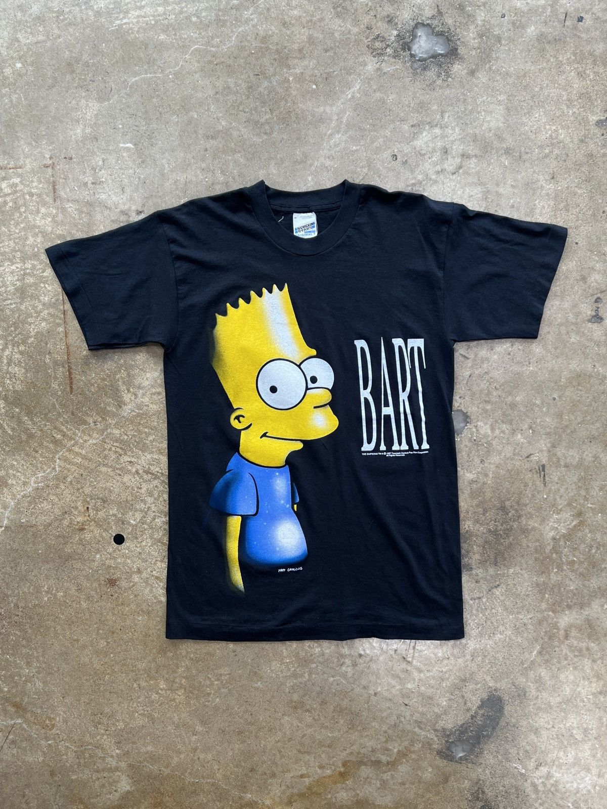 Vintage Vintage 1997 Blackout The Simpsons Bart Character Tee Medium Size US M / EU 48-50 / 2 - 2 Thumbnail