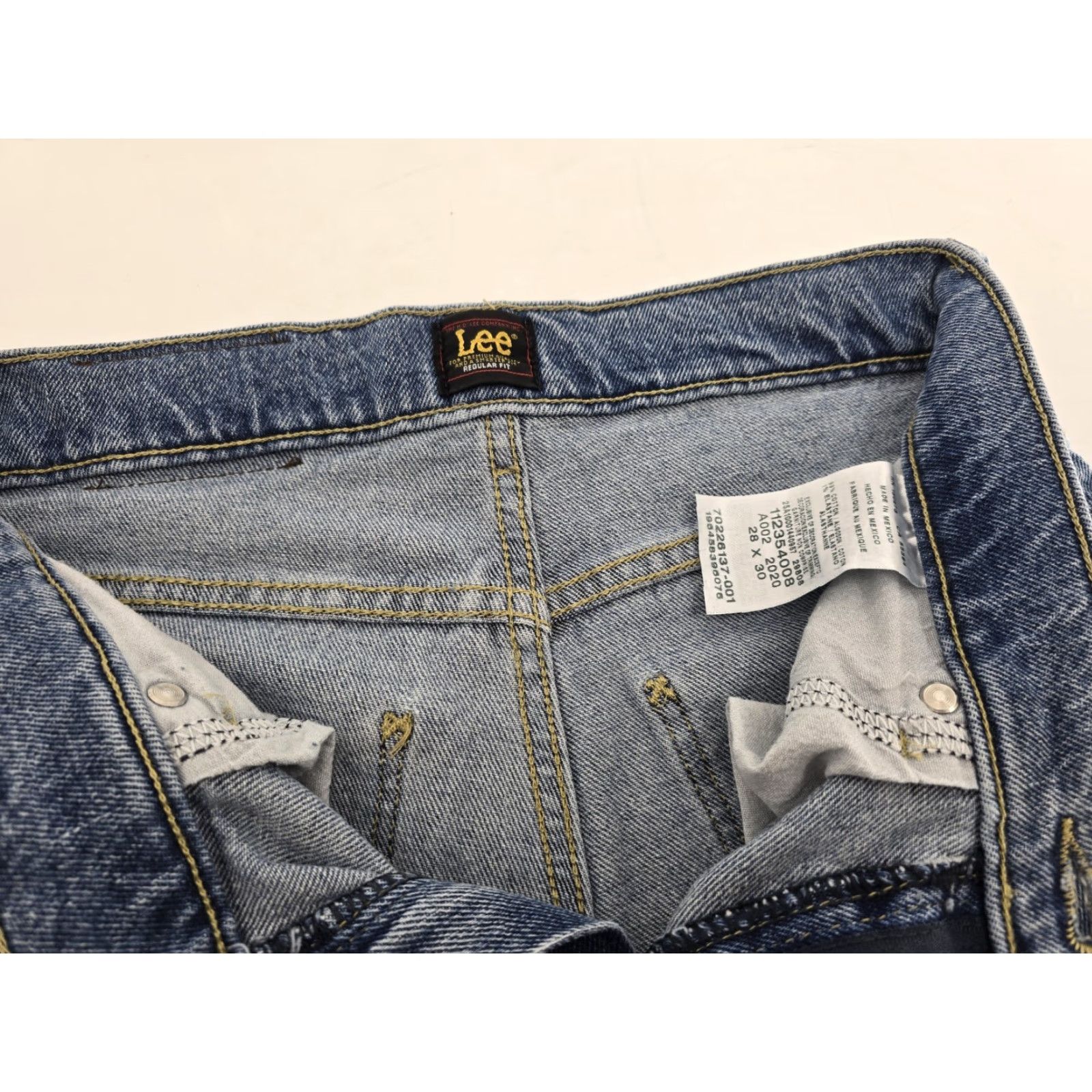 Lee Lee Regular Fit Jeans - Bootcut - Men - 28x30 - Blue - 5-Pocket - Cowhide Back Hole Size US 28 / EU 44 - 4 Thumbnail