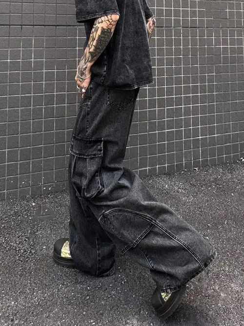 Designer × Japanese Brand × Vintage washed faded cleanfit yuppie bootcut grunge cargo pants Size US 32 / EU 48 - 2 Thumbnail