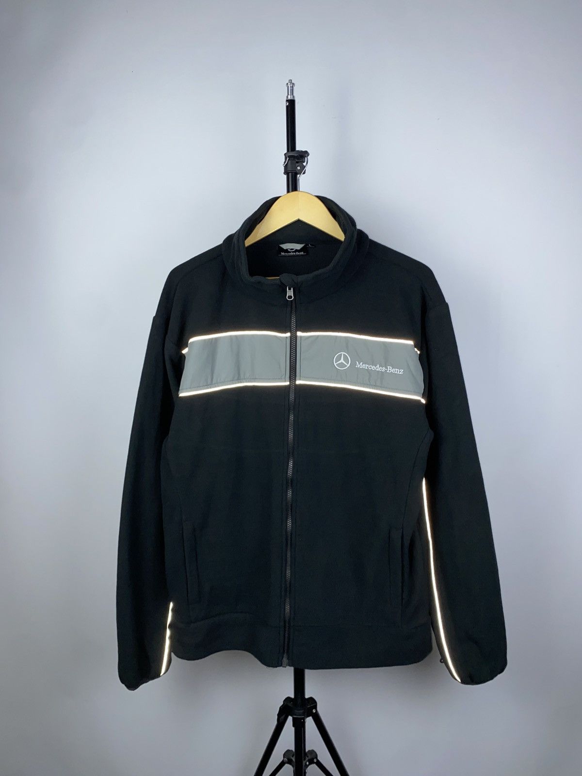 Mercedes-Benz × Vintage Official Mercedes ninja Racing Black F1 Big Logo 90s Rare Size US L / EU 52-54 / 3 - 2 Thumbnail
