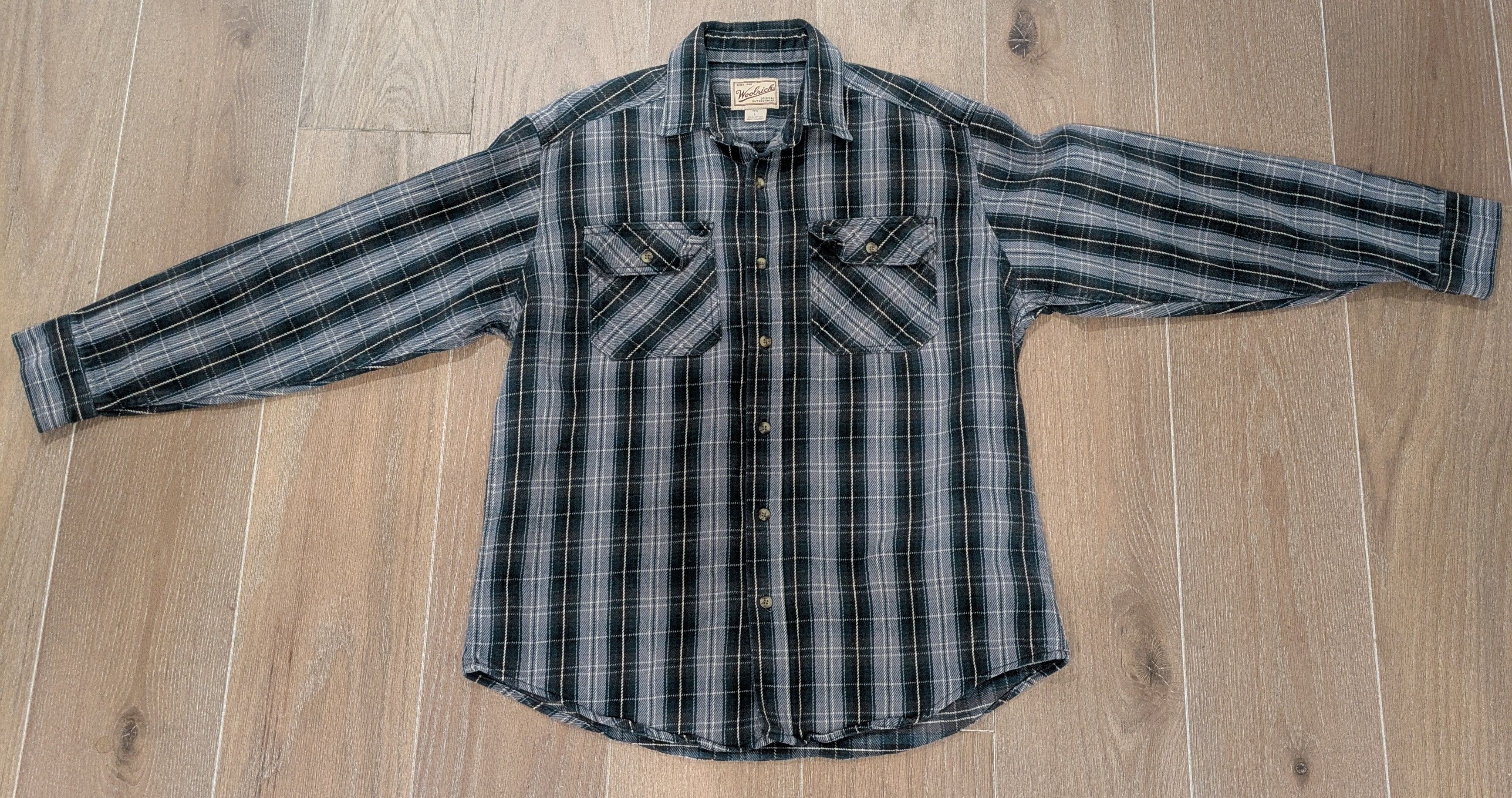 Woolrich Woolen Mills Vintage Woolrich Original Plaid Flannel Overshirt Size US L / EU 52-54 / 3 - 1 Thumbnail