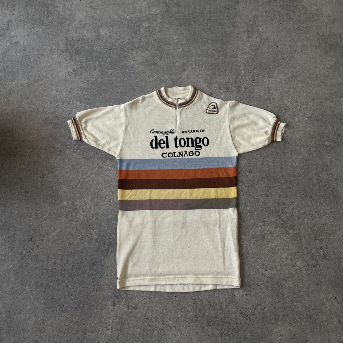 Vintage Vintage Cycling Jersey Del Tongo Colango 80s Size US S / EU 44-46 / 1 - 1 Thumbnail