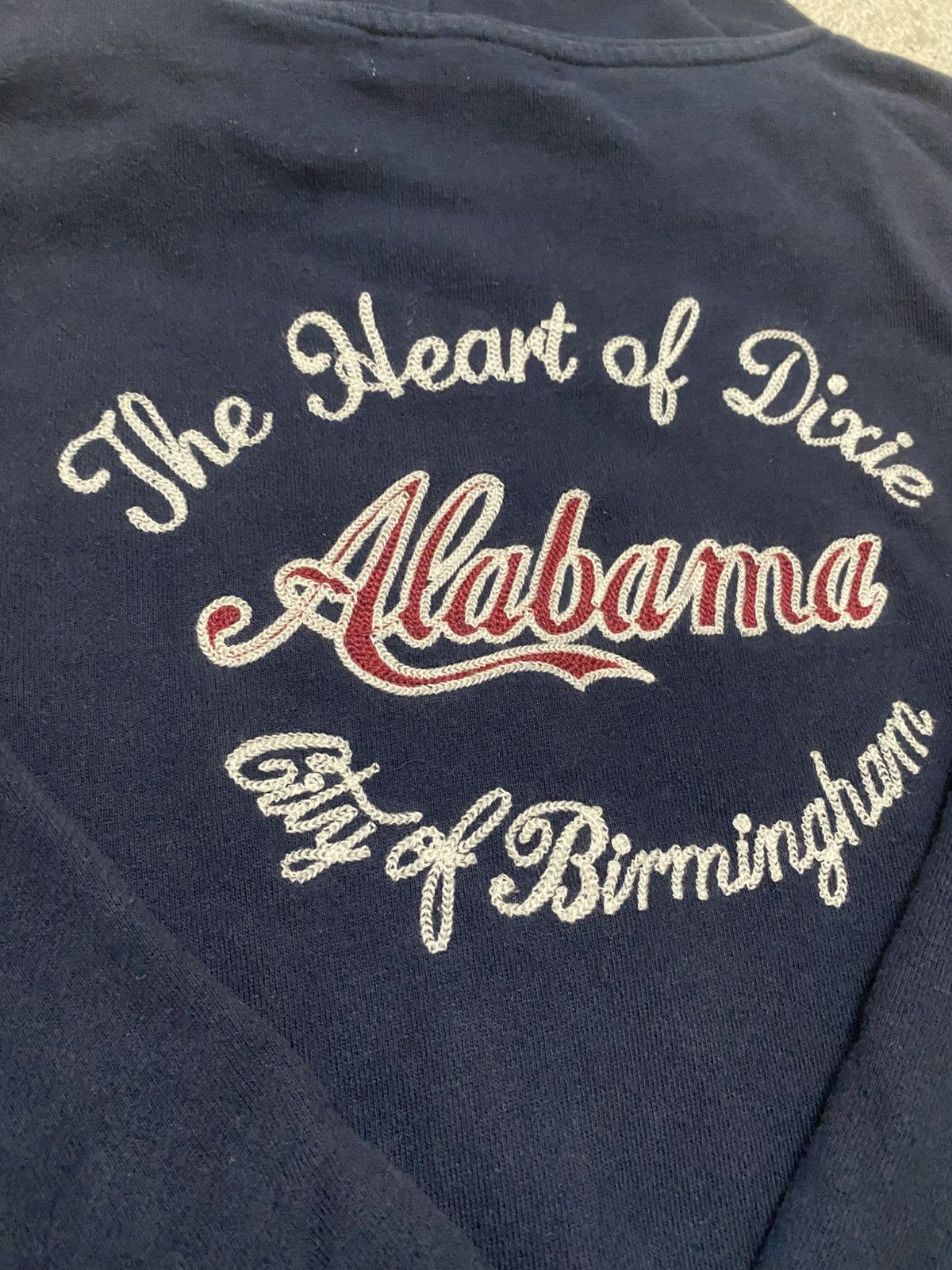 Japanese Brand Back Number Alabama City Of Birmingham Hoodie Navy Blue Size US XS / EU 42 / 0 - 2 Thumbnail