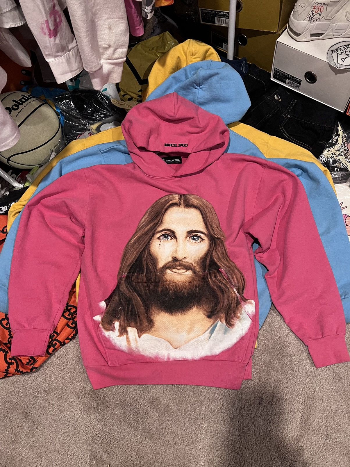 Marcel Zago Steakle V2 Pink Hoodie | Marcel Zago Size US S / EU 44-46 / 1 - 1 Thumbnail