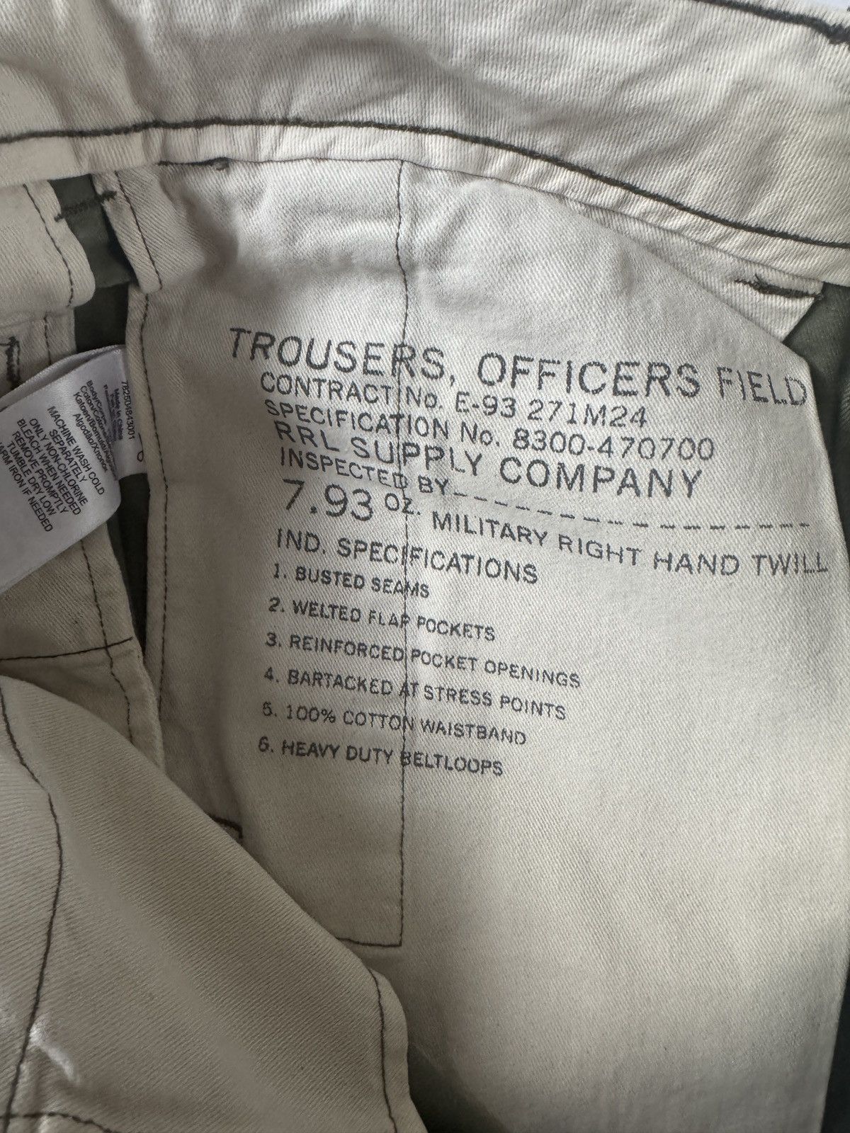 RRL Ralph Lauren RRL officer chino trousers pants 29x30 Size US 32 / EU 48 - 6 Thumbnail