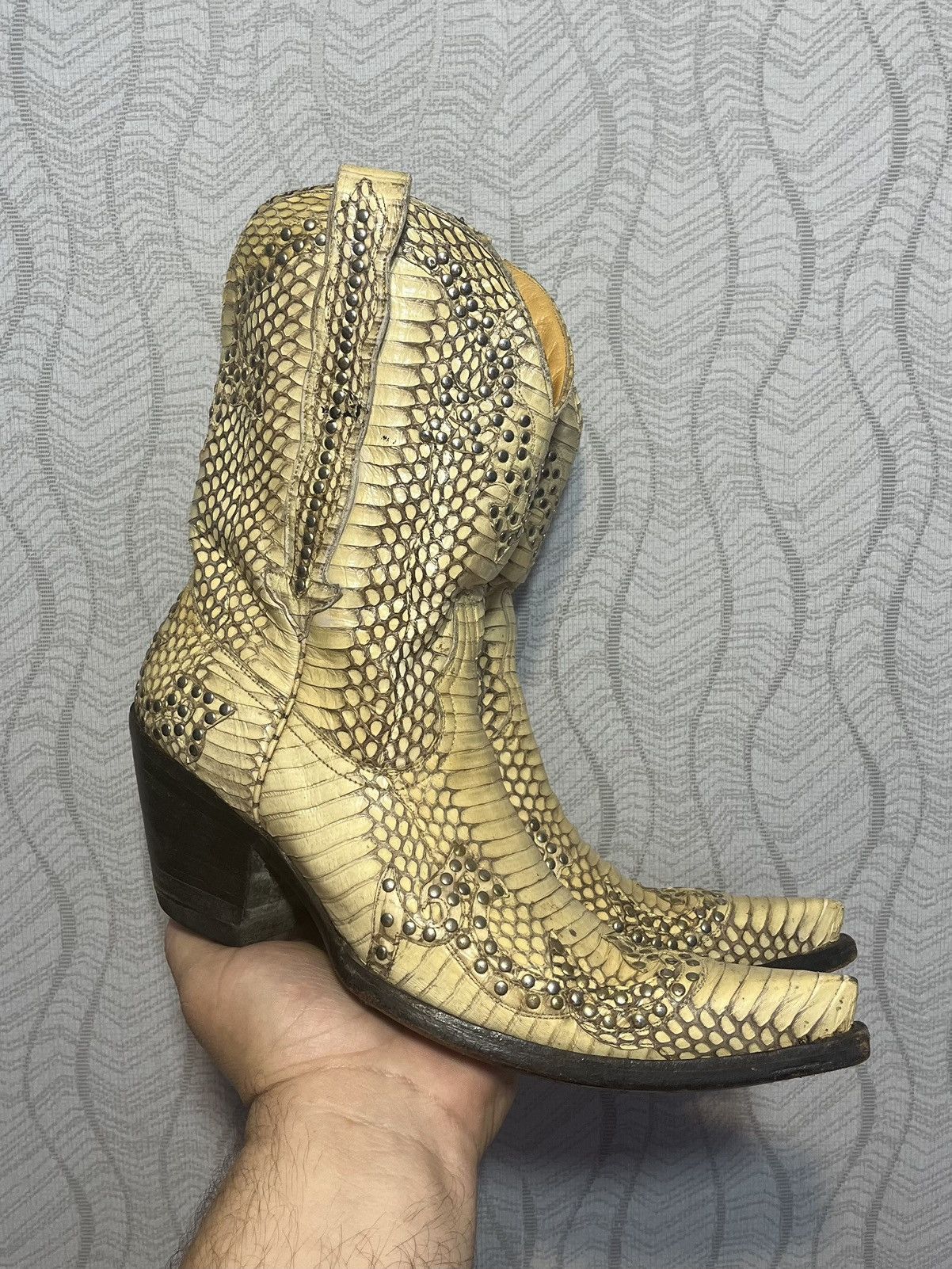 Old Gringo RARE Mexicana Old Gringo Collection Snakeskin Western Boots Size US 8.5 / IT 38.5 - 1 Thumbnail