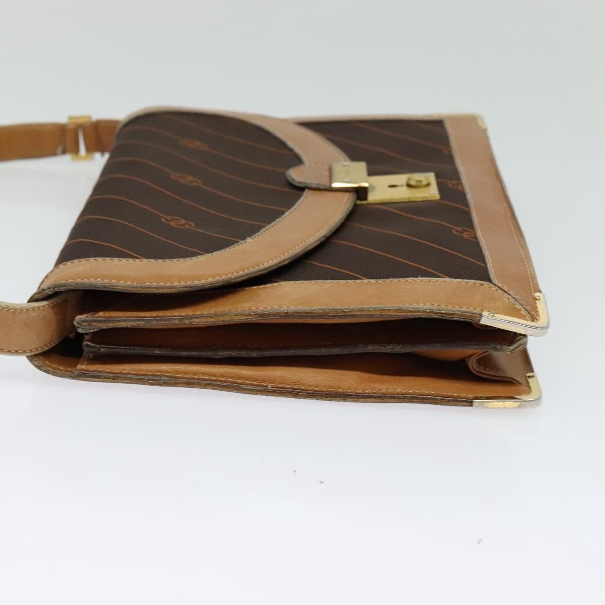Gucci GUCCI Shoulder Bag Canvas Leather Brown Gold Size ONE SIZE - 4 Thumbnail