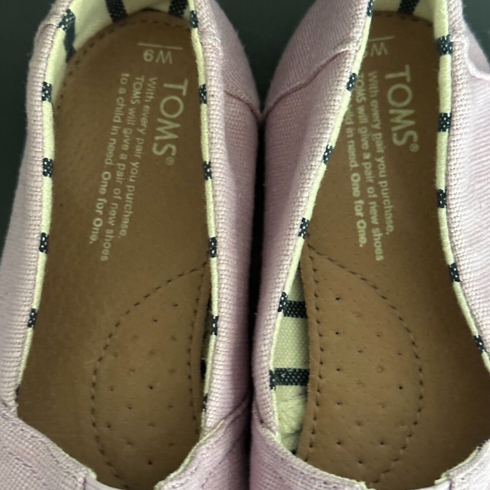 Toms TOMS Shoes Slip On, Light Purple Womens Size 6M Boat Shoe Size US 9 / IT 39 - 4 Thumbnail