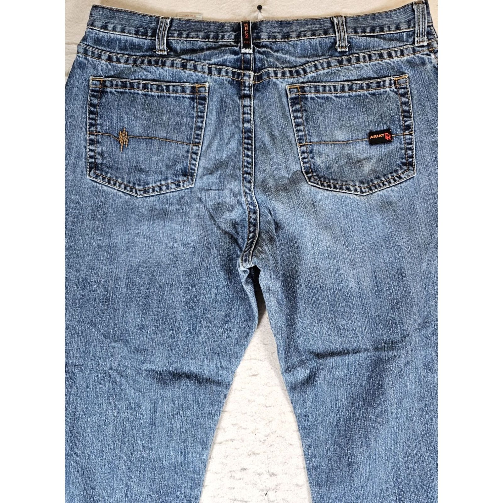 Ariat Ariat FR Fire Resistant M3 Loose Straight Blue Jeans Mens CAT2 Workwear Size US 44 / EU 60 - 5 Thumbnail