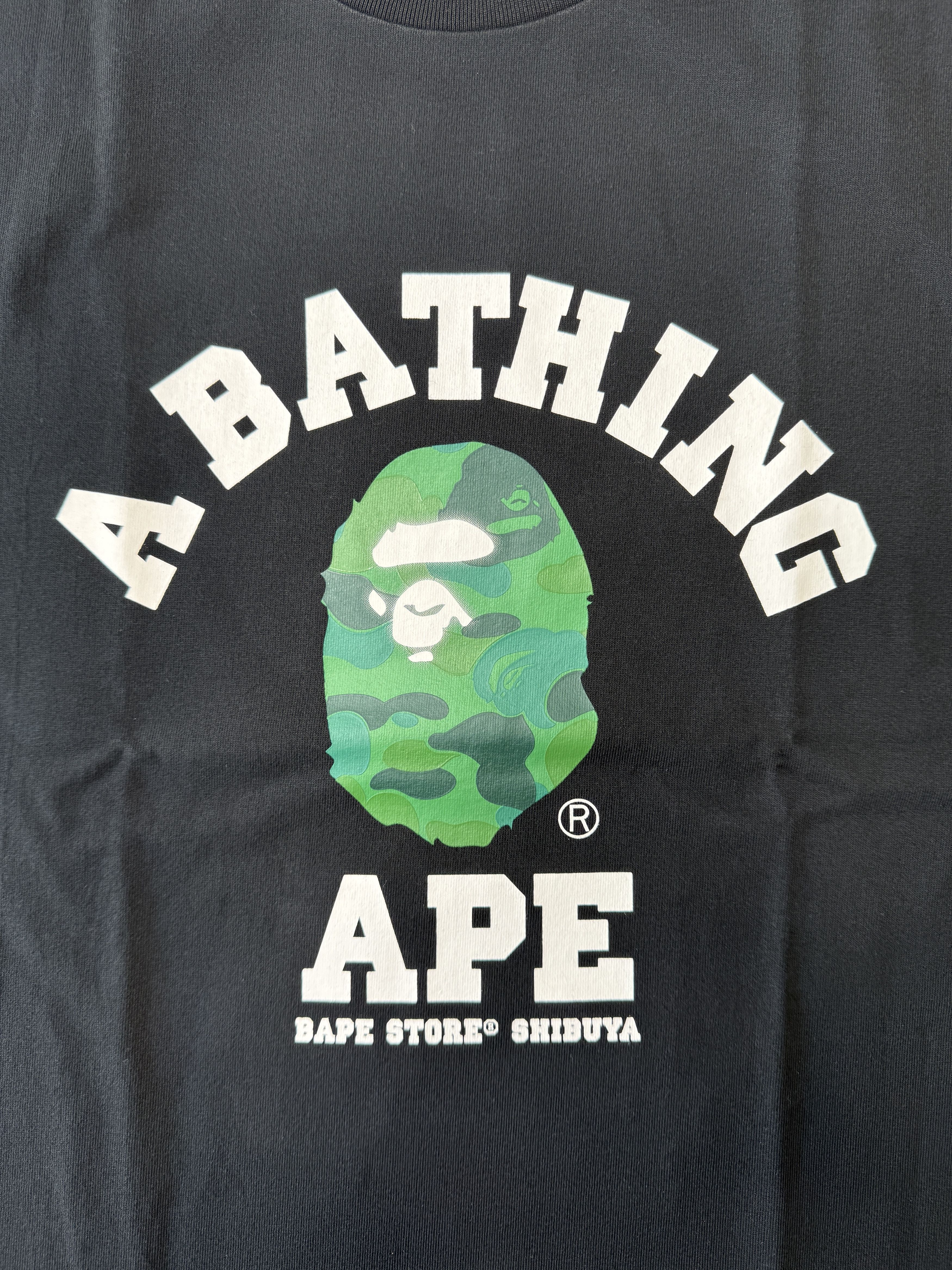 Bape BAPE STORE SHIBUYA CAMO COLLEGE TEE Size US XL / EU 56 / 4 - 3 Thumbnail