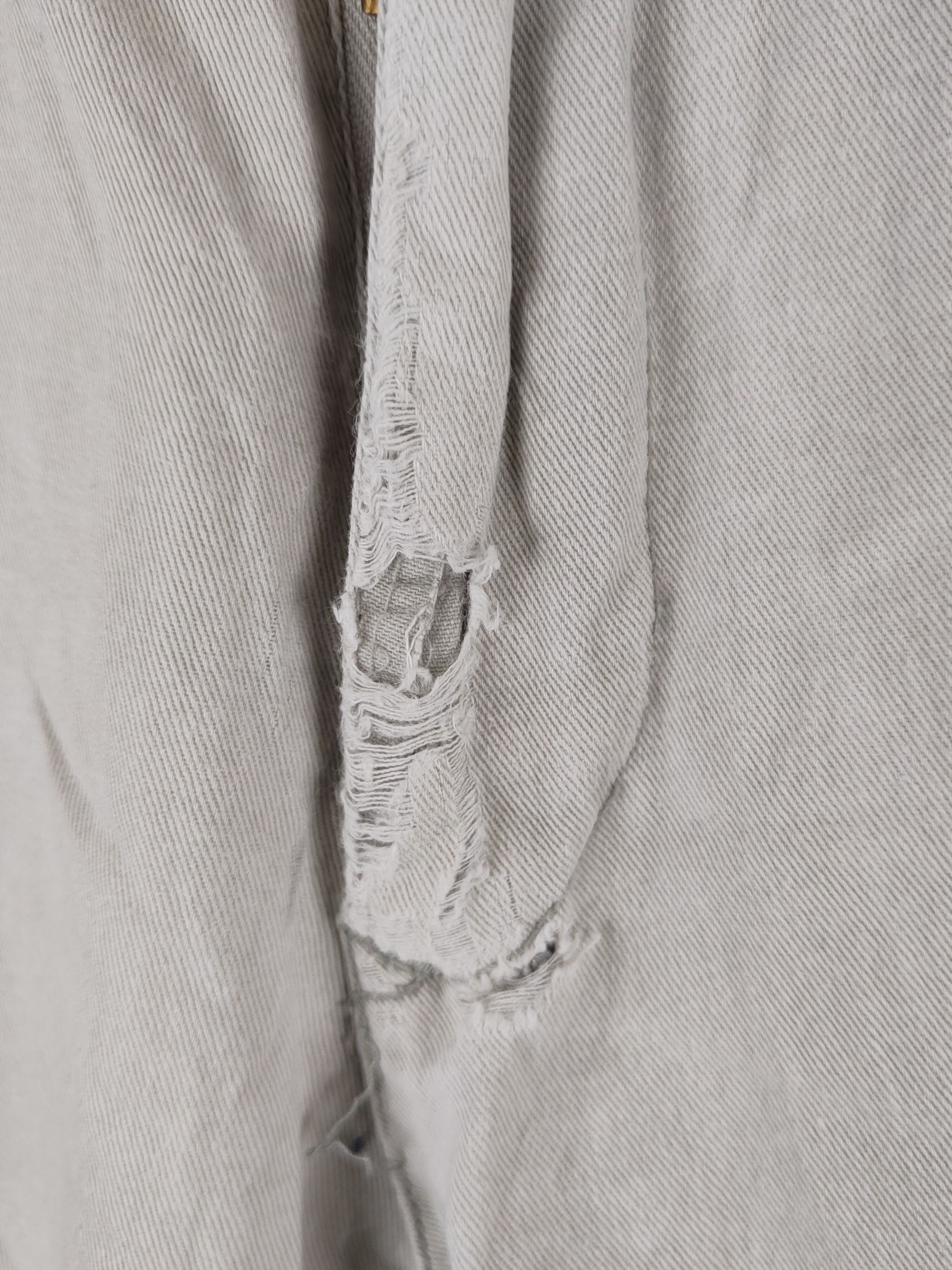 Japanese Brand Xebec Light Gray Multipocket Tactical Cargo Pants #S1750 Size US 31 - 3 Thumbnail
