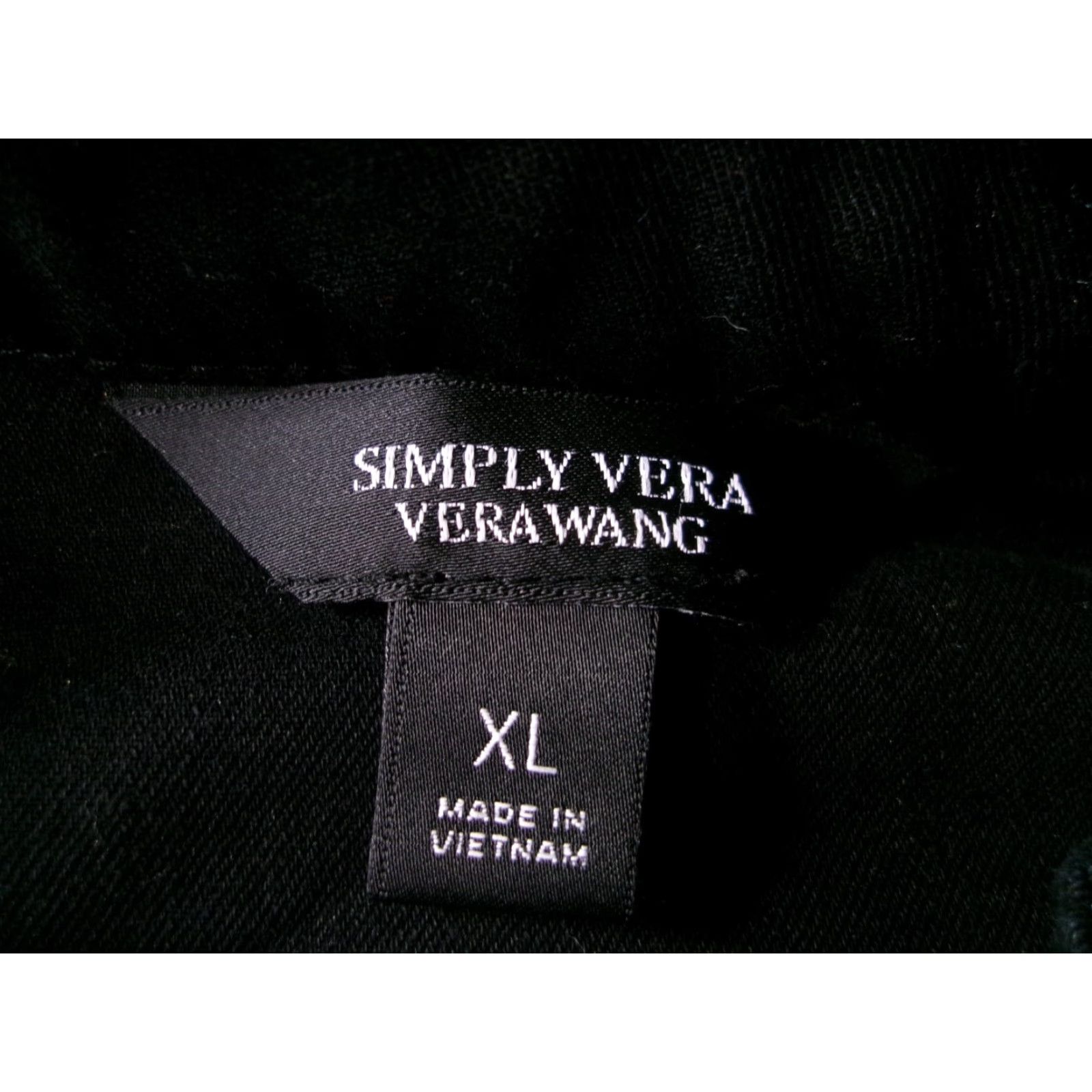 Vintage VINTAGE Simply Vera Wang Jacket Women XL Black Canvas Hooded Pockets 80s 90s Workwear Mens Womens? Size XL / US 12-14 / IT 48-50 - 7 Thumbnail