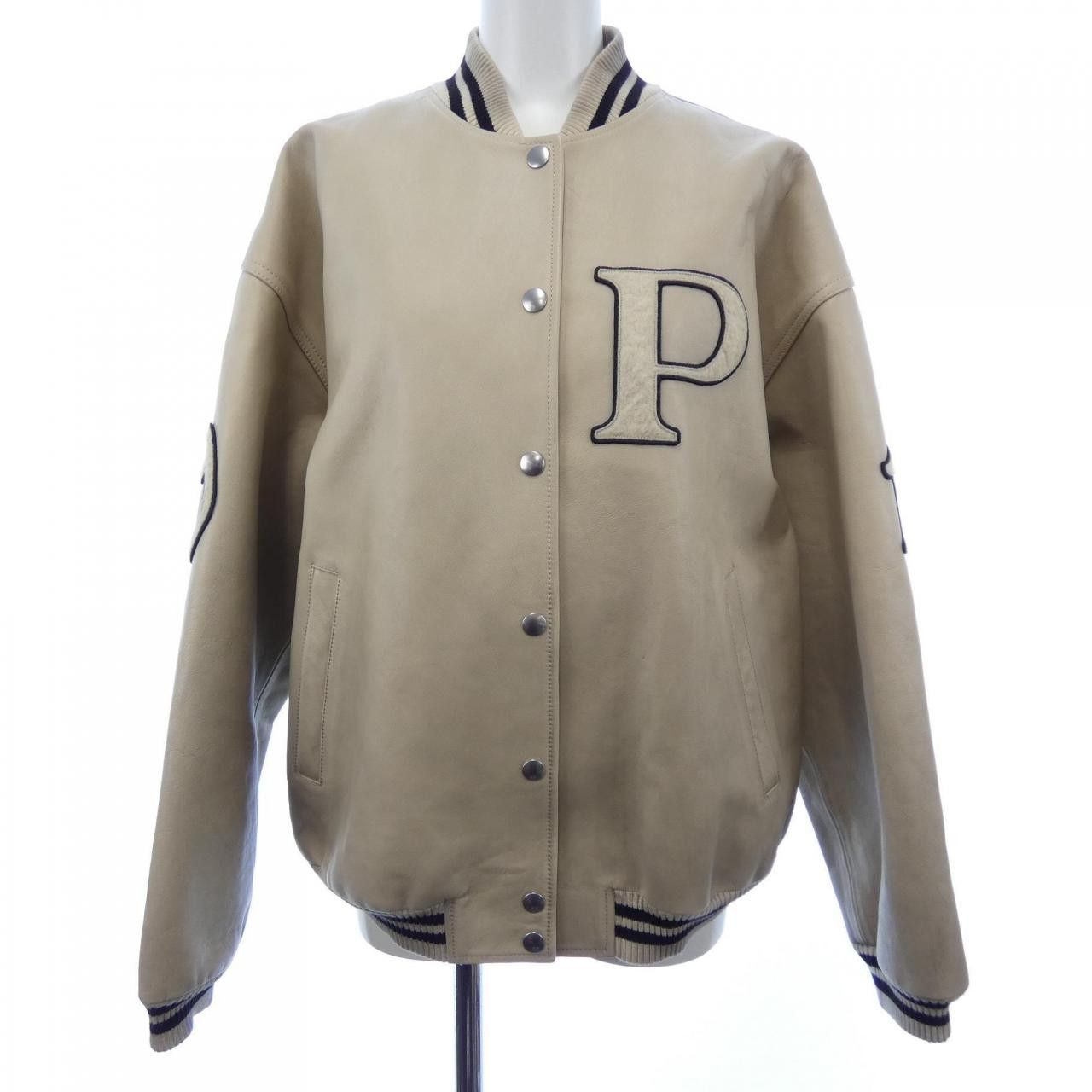 Prada Prada Prada Patch Leather Calfskin Jacket Leather Outerwear 58A190 SOOO 15Y0 DUTY FREE for USA Size ONE SIZE - 1 Thumbnail