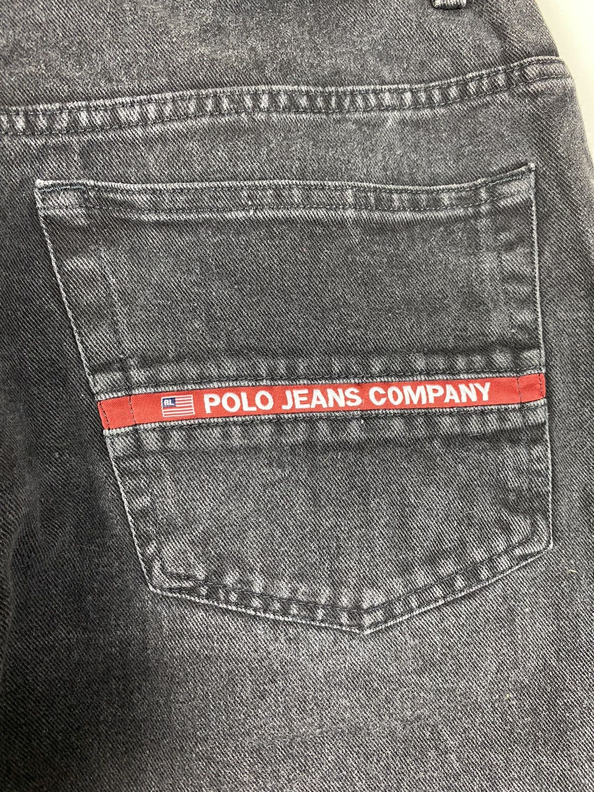 Polo Ralph Lauren × Ralph Lauren × Vintage Vintage Polo Ralph Lauren Baggy Relaxed Black Denim Jeans Size US 34 / EU 50 - 6 Thumbnail