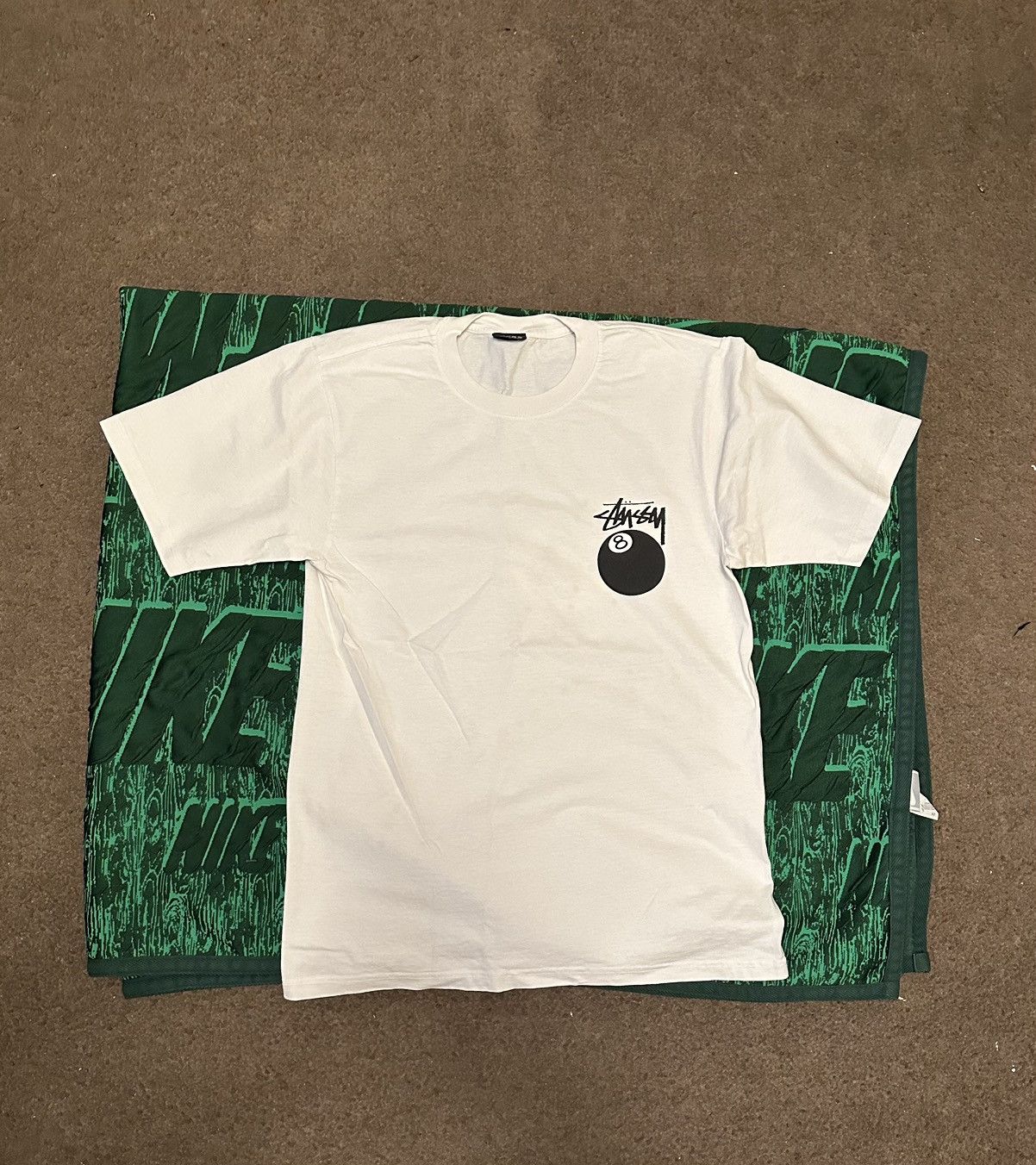 image of Stussy 8 Ball Tee in White, Men's (Size Small)