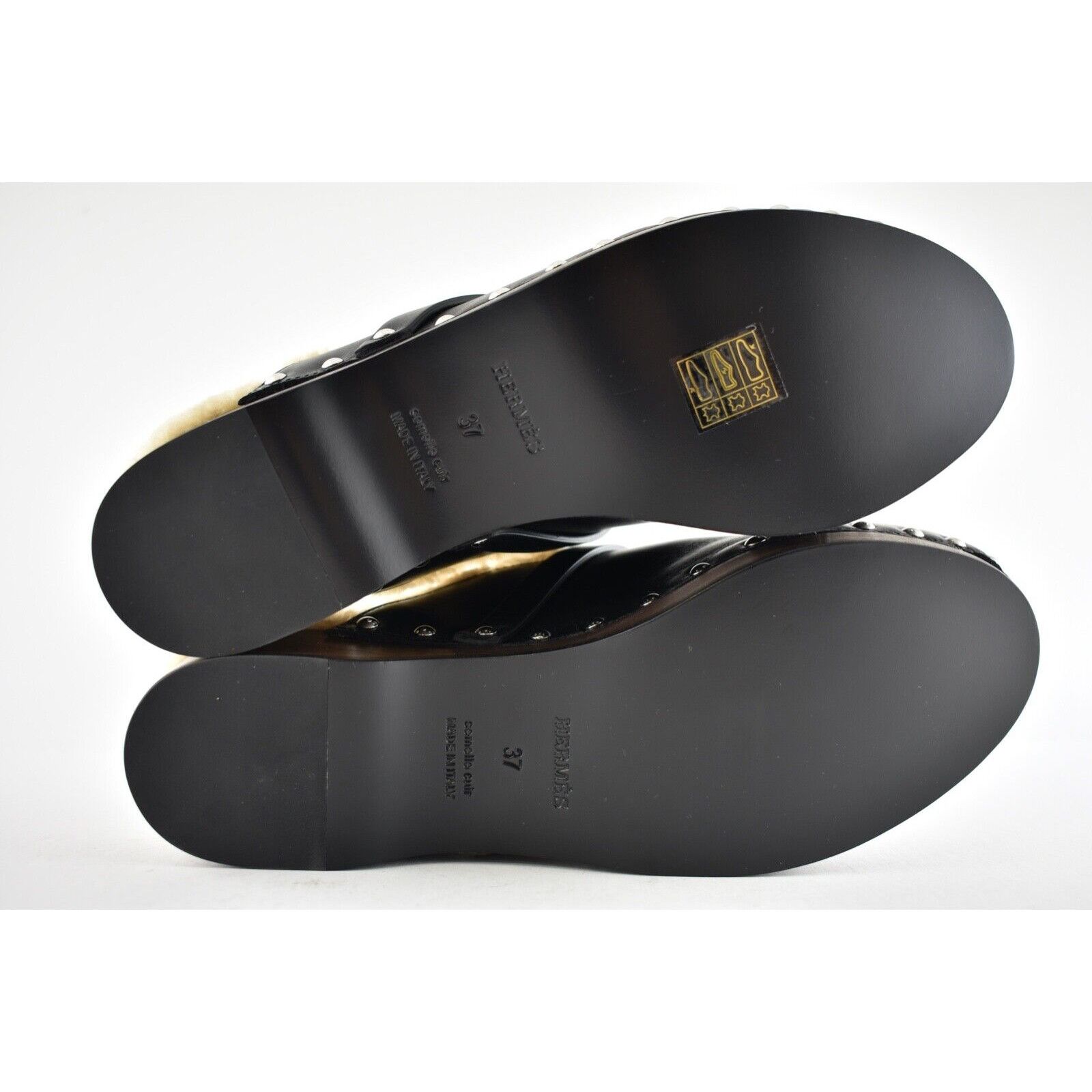 Hermes Hermes Mule Leather Kelly Lock Shearling Fur Slide Flat 37 Size US 7 / IT 37 - 12 Thumbnail