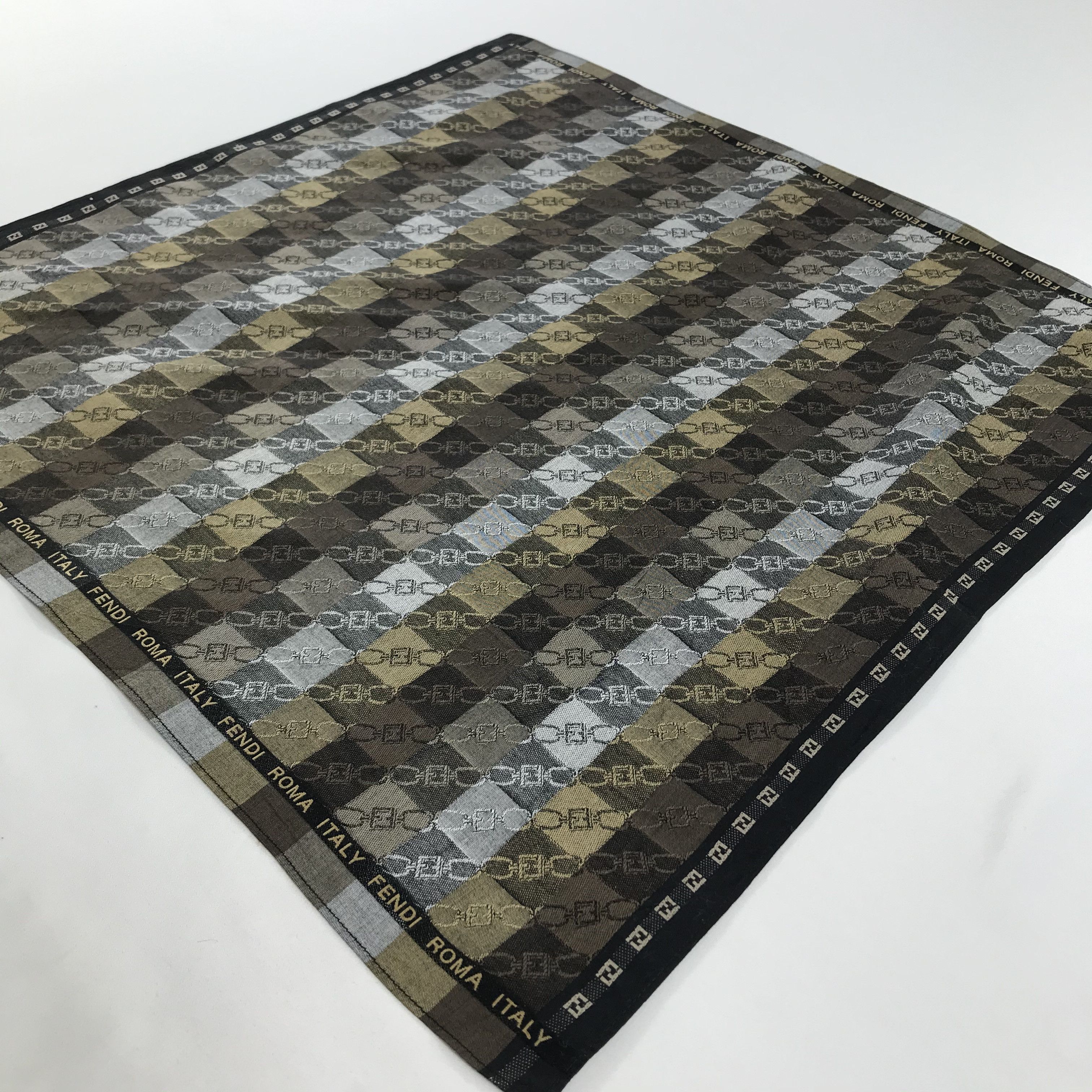 Vintage Vintage Fendi Bandana / Handkerchief / Neckerchief - S1599 Size ONE SIZE - 2 Thumbnail