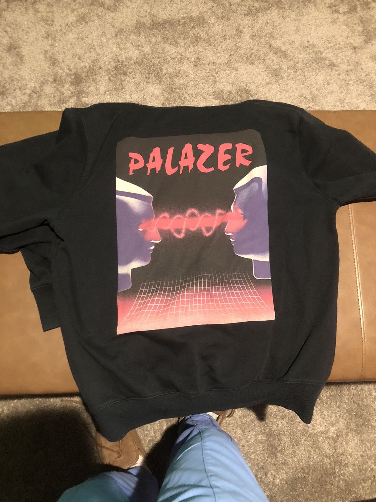 image of Palace Palazer Hoodie in Black, Men's (Size Large)