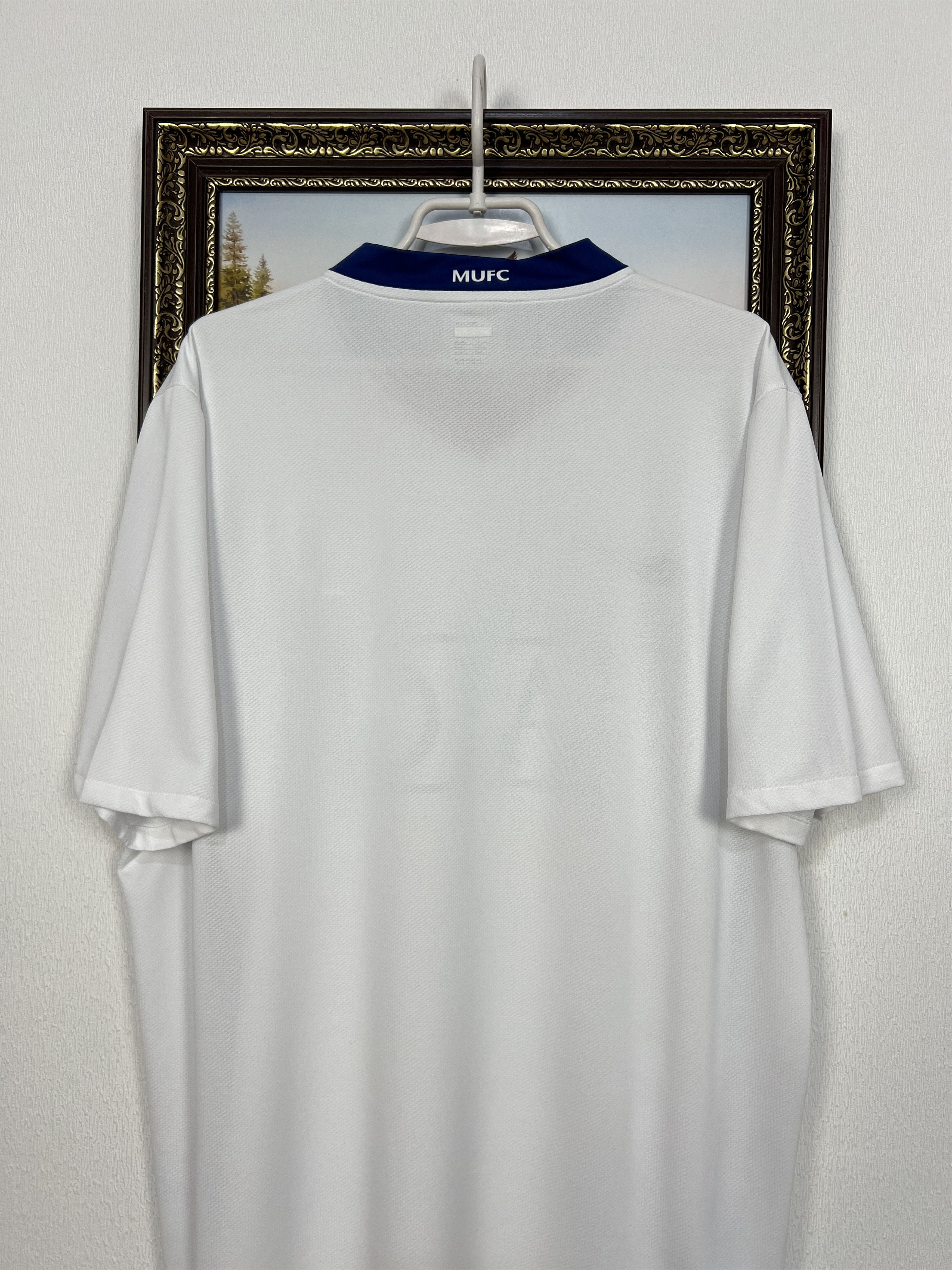Nike Manchester United Away football shirt 2008 Soccer Nike White Size US XL / EU 56 / 4 - 14 Thumbnail