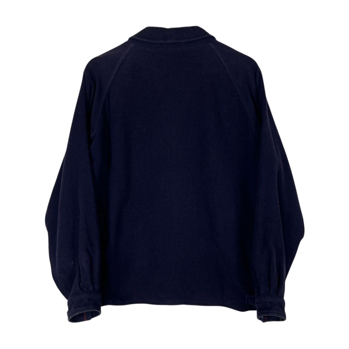 Burberry Vintage Burberrys Wool Cashmere Navy Blue Nova Check Size US L / EU 52-54 / 3 - 2 Thumbnail