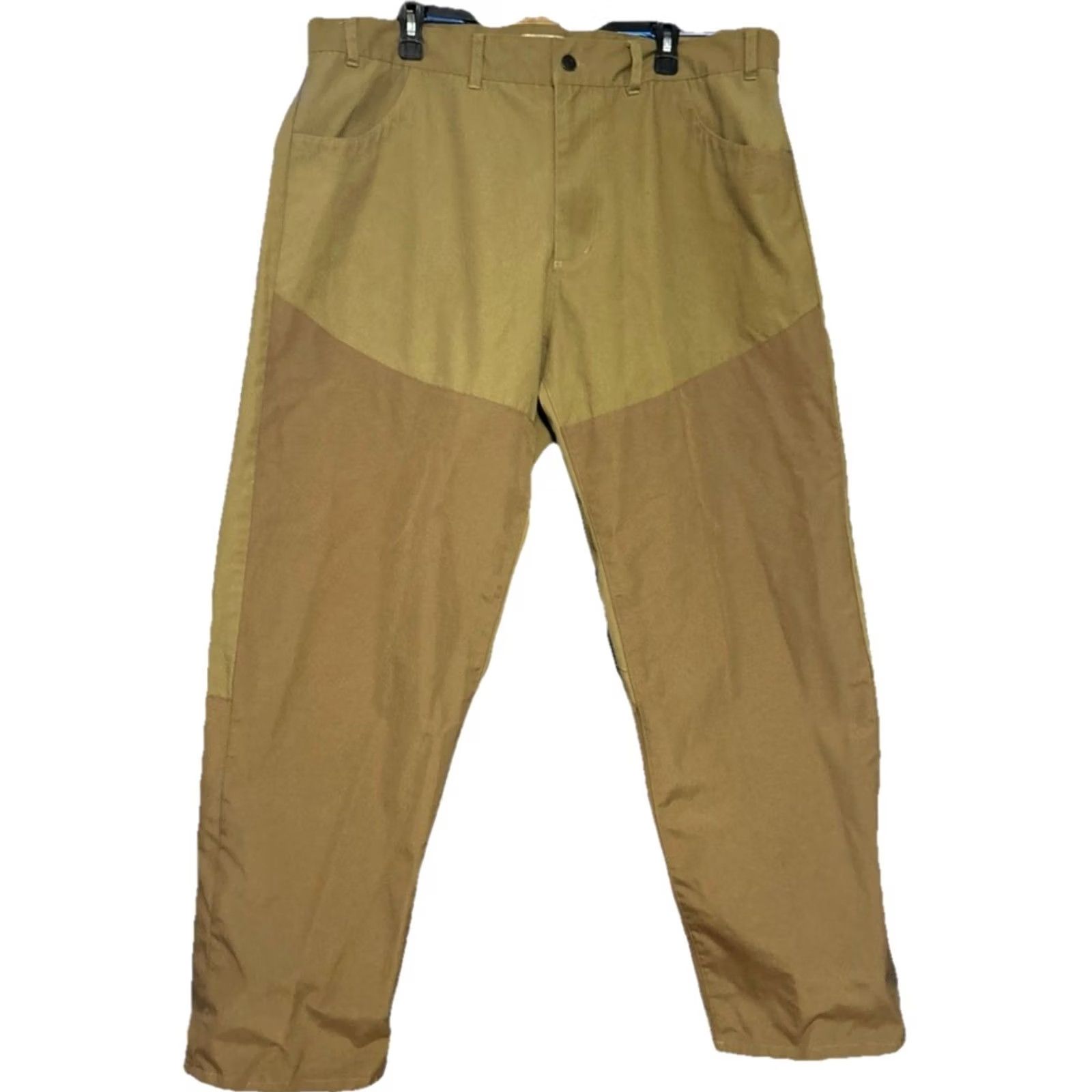 Vintage Gander Mountain Brush Briar Duck Hunting Pants 40x31 Brown Canvas 5-Pocket Zip Button Workwear Mens Hunting Pants Size US 40 / EU 56 - 2 Thumbnail