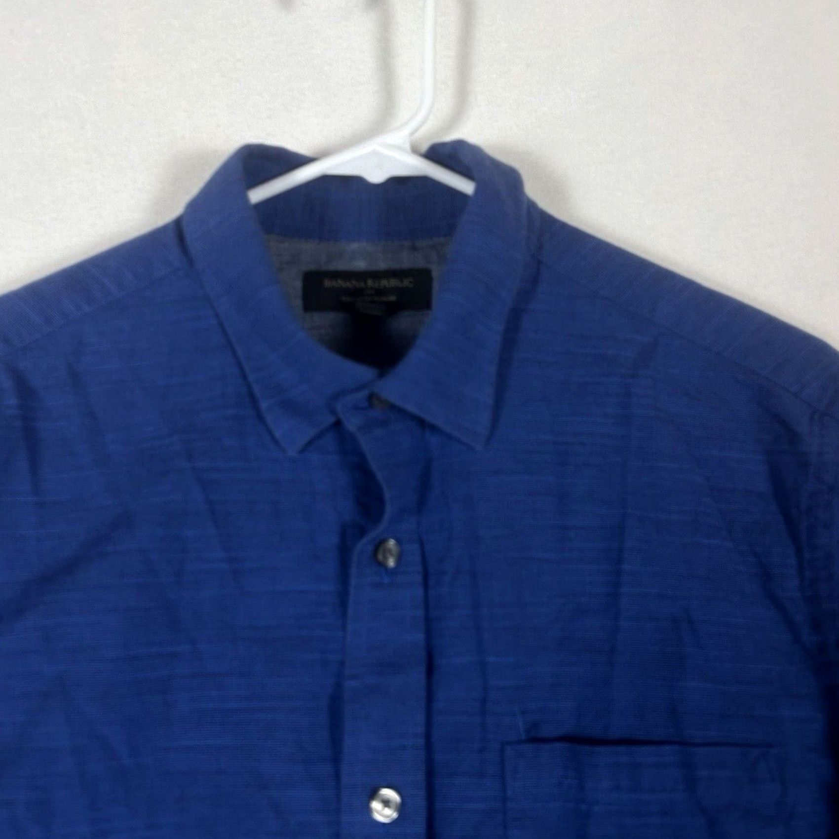 Banana Republic Banana Republic Button-Up Shirt Mens M Blue Slim Fit Long Sleeve Button-Down Casual Business Size US M / EU 48-50 / 2 - 2 Thumbnail