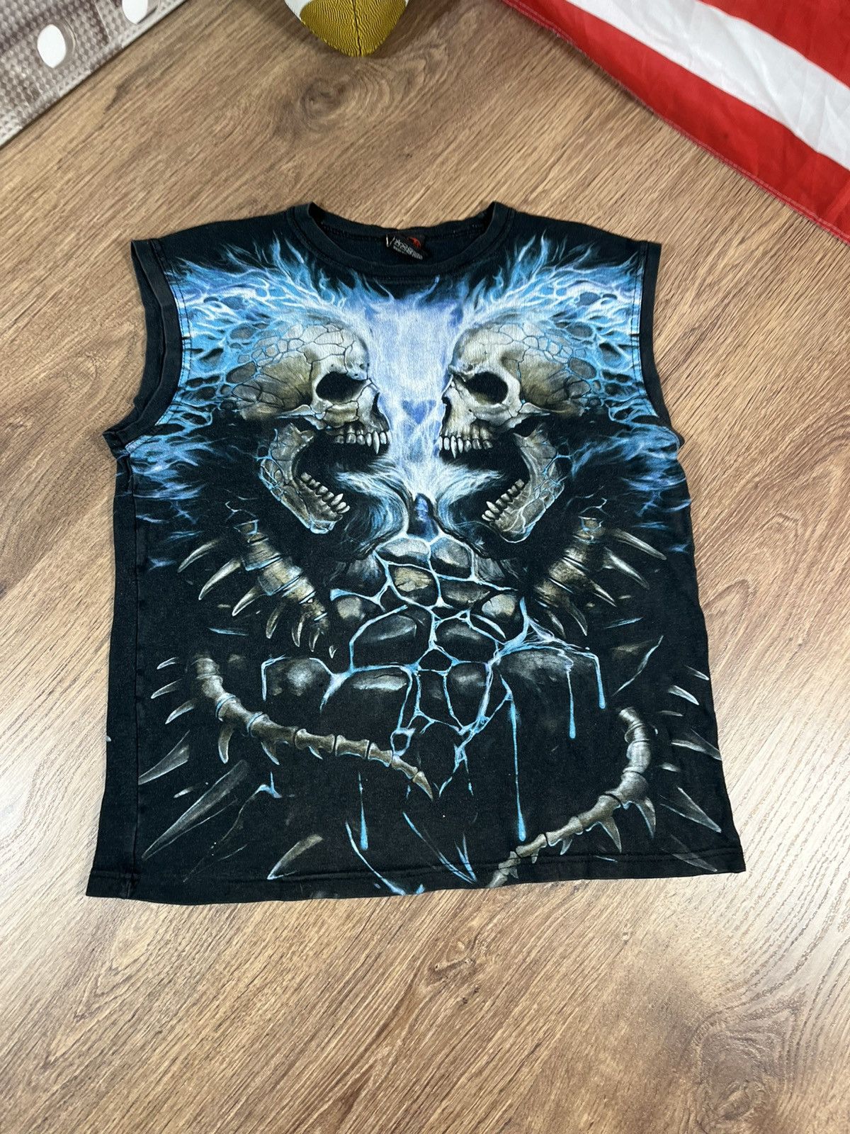 Band Tees Vintage Spiral Skull💀 T Shirt Size US M / EU 48-50 / 2 - 1 Thumbnail