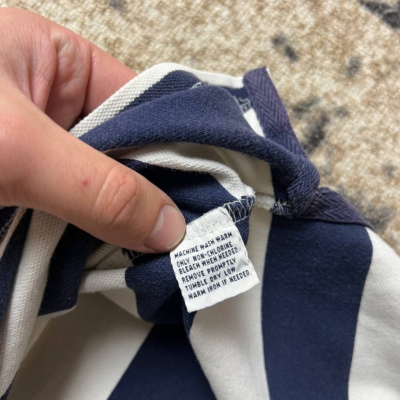 Polo Ralph Lauren Polo Ralph Lauren Big Logo Vintage Striped Rugby T-Shirt Size US XL / EU 56 / 4 - 7 Thumbnail