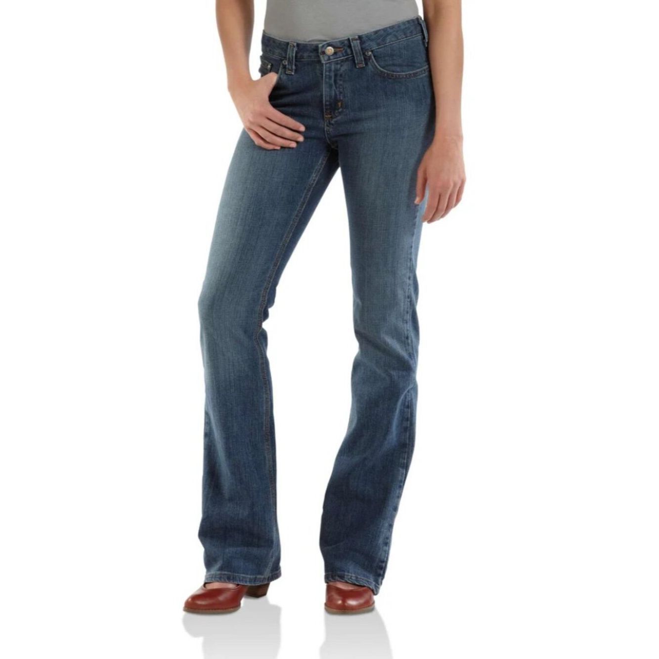 Carhartt Carhartt Original Fit Bootcut Jeans In Faded Indigo Size 4 Size 27" / US 4 / IT 40 - 1 Thumbnail