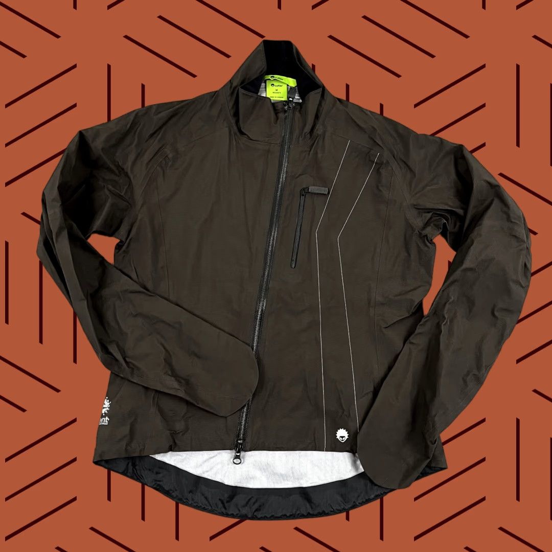 Vintage Cutter Jacket Womens M Faded Black Nylon Waterproof Full Zip Jacket Coat Casual Activewear Sports Outdoor Winter Size M / US 6-8 / IT 42-44 - 1 Thumbnail