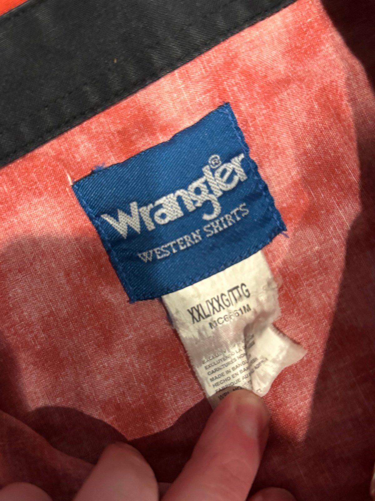 Wrangler Wrangler Vintage Western Shirt XXL Checotah Pearl Snap Cowb Size US XXL / EU 58 / 5 - 4 Thumbnail